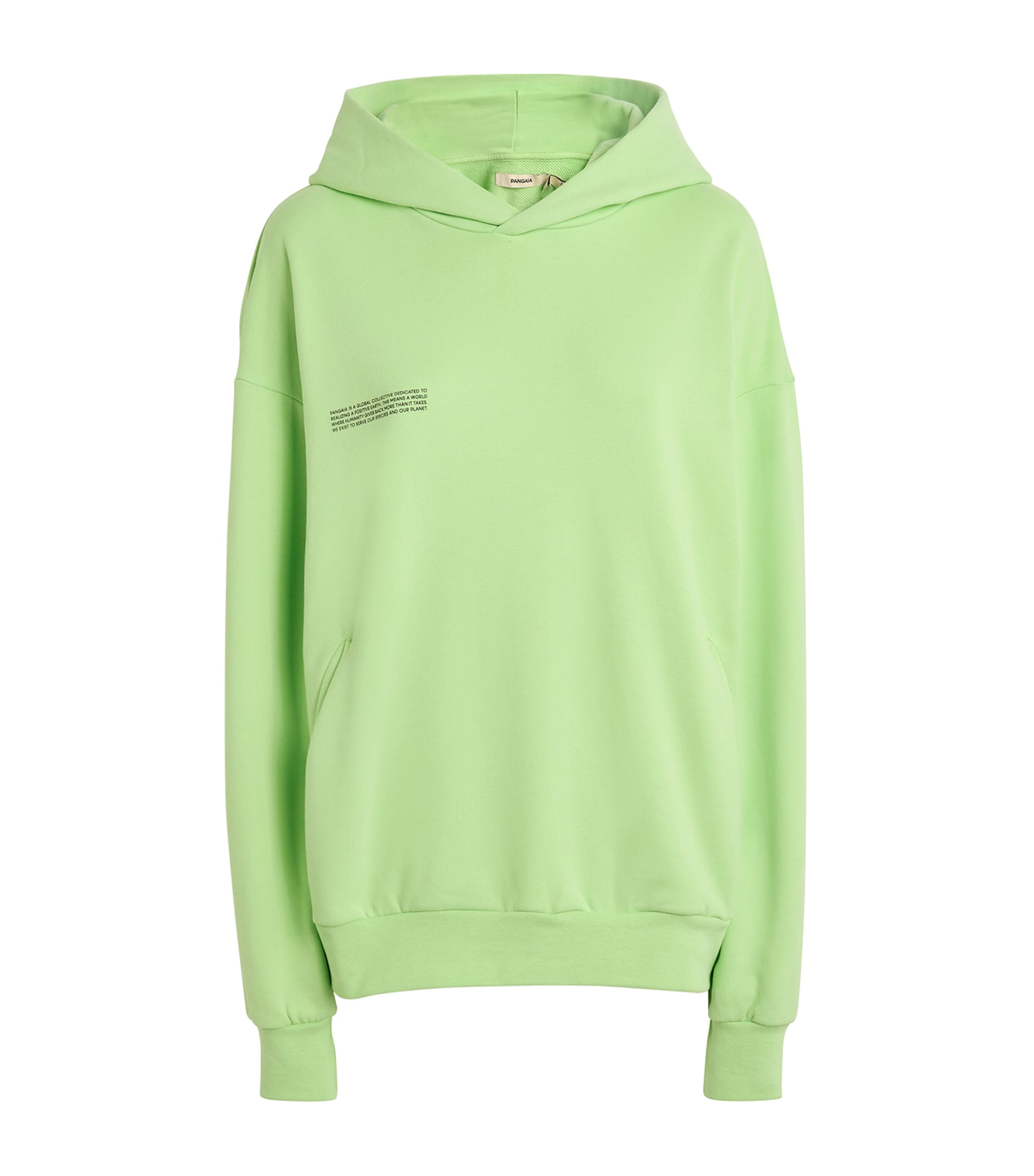 Pangaia Mens 365 Midweight Soft Organic Cotton Hoodie In Green