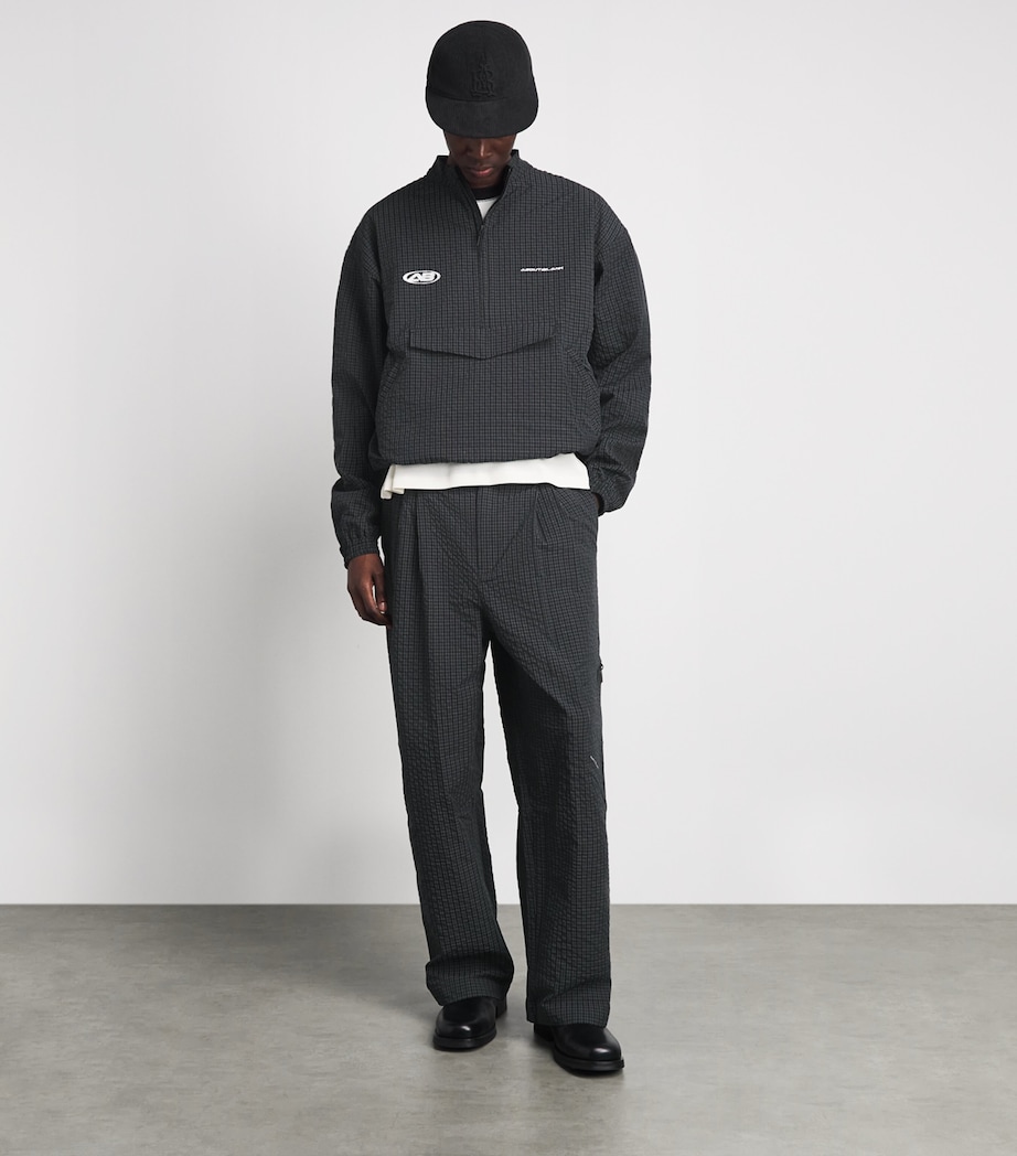 about:blank Mens Overhead Oblique Jacket Navy Check Image 2