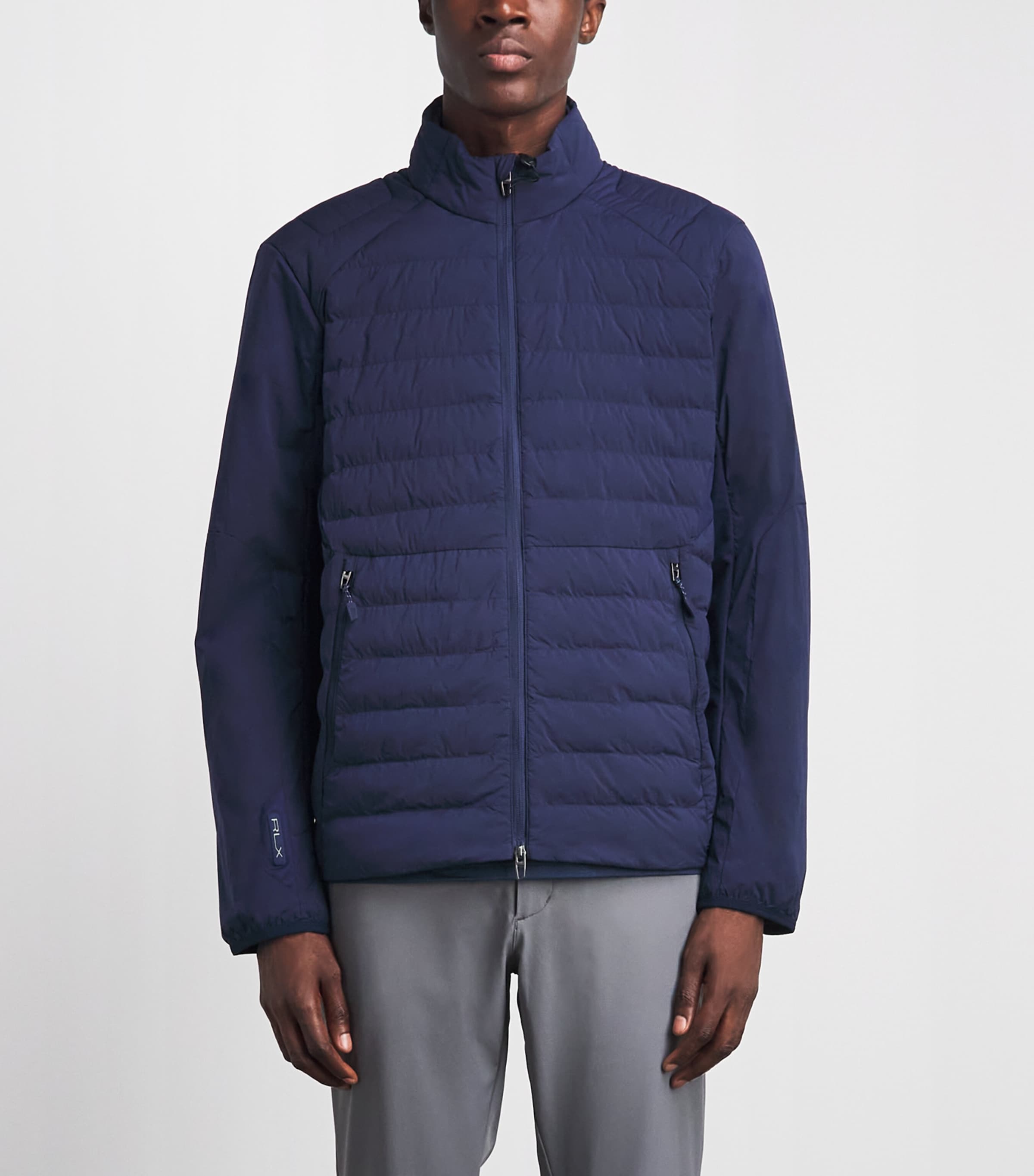 RLX Ralph Lauren Mens Padded High-Neck Zip-Up Jacket Refined Navy Image 4