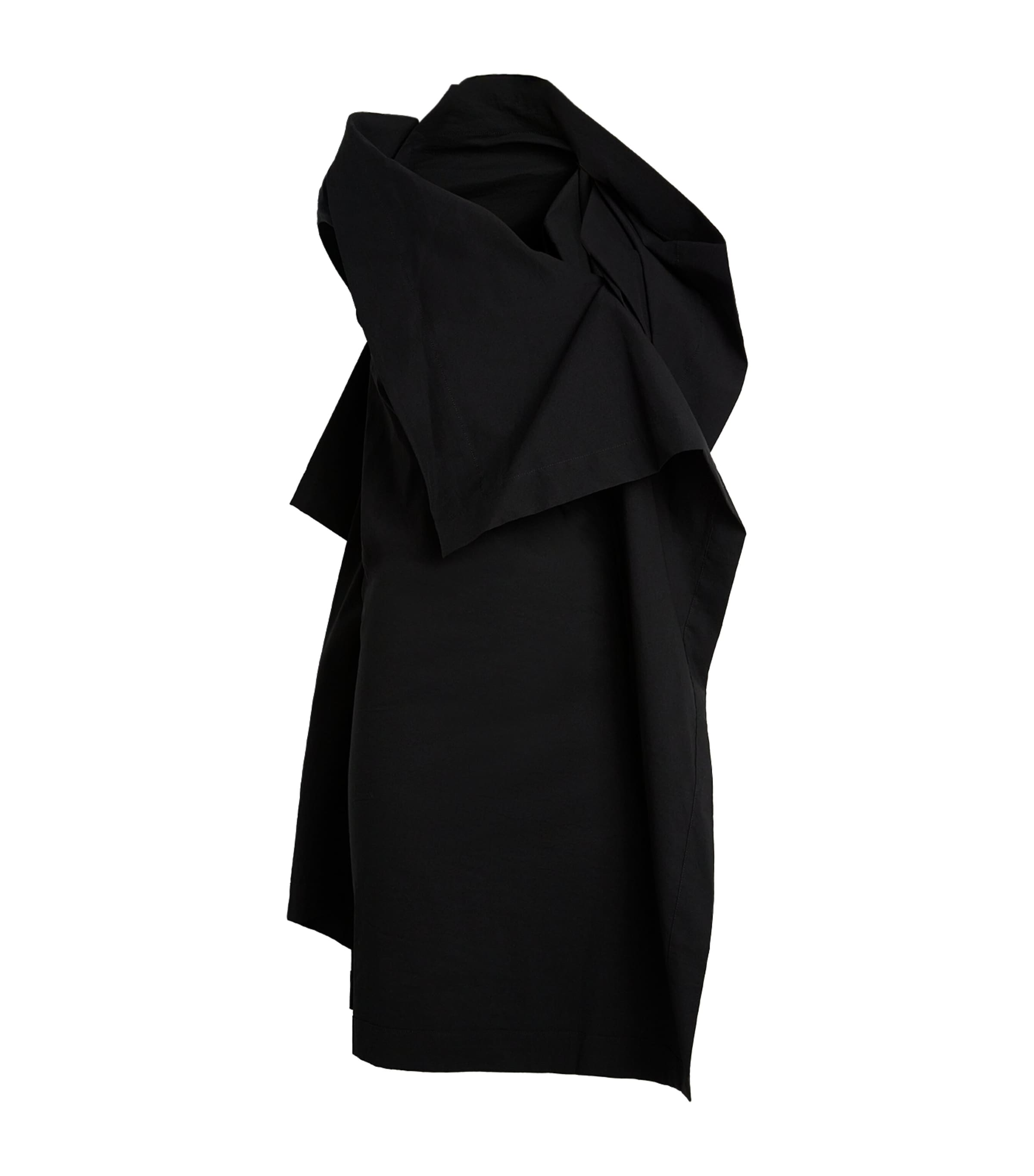 Issey Miyake Womens Collapsing Sculpture Tunic Top Black Image 1