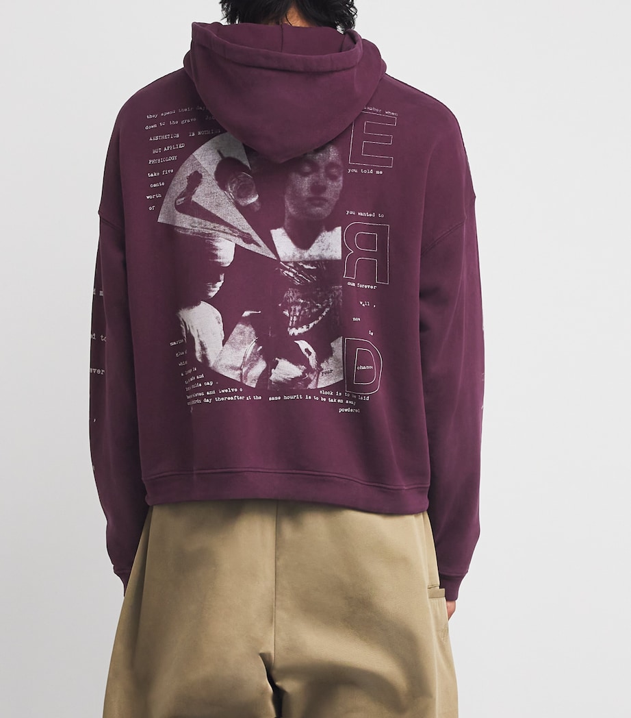 Cotton Remember Me Hoodie BURGUNDY Image 4
