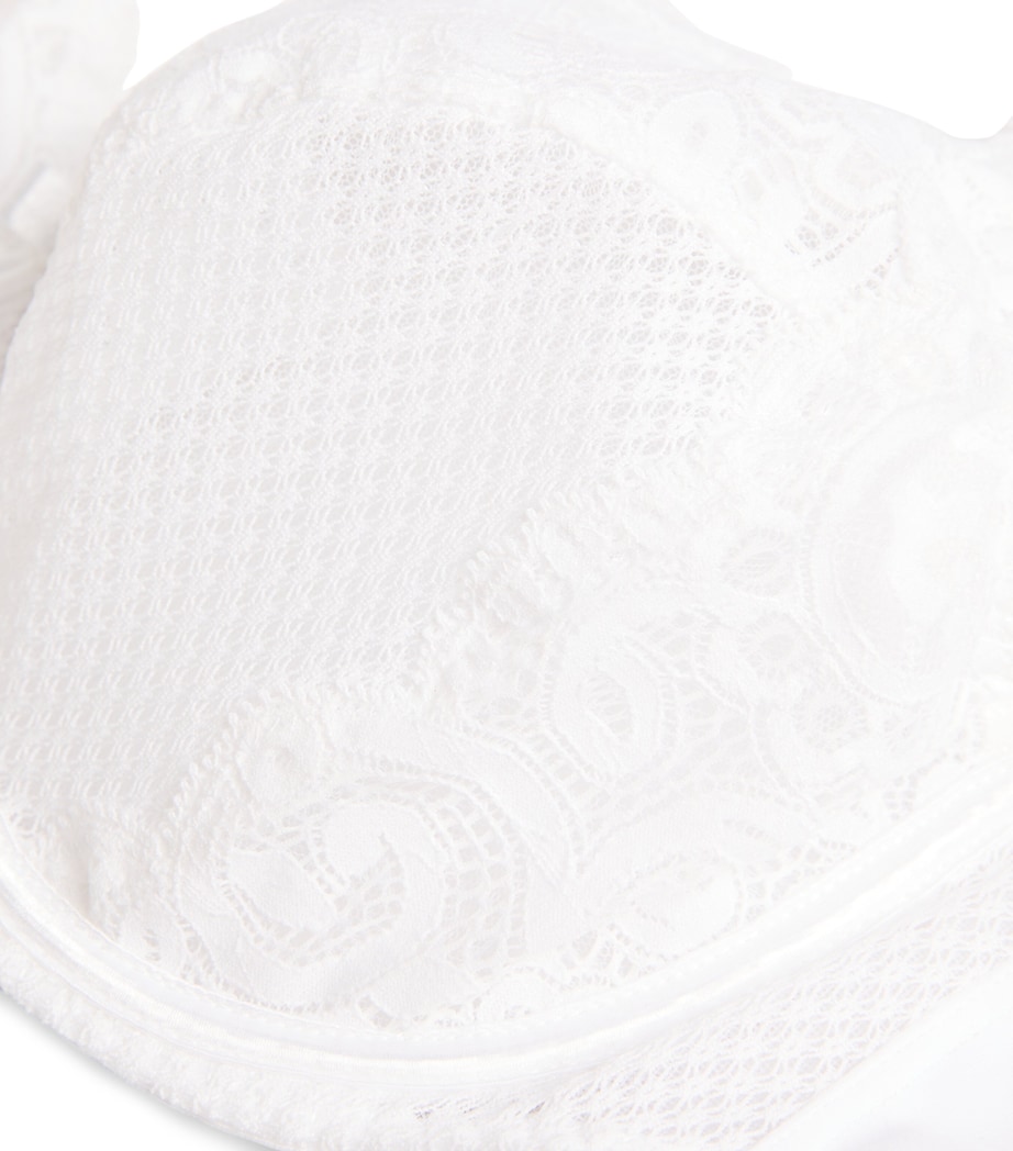 Lace Underwired Bra 03 WHITE Image 4