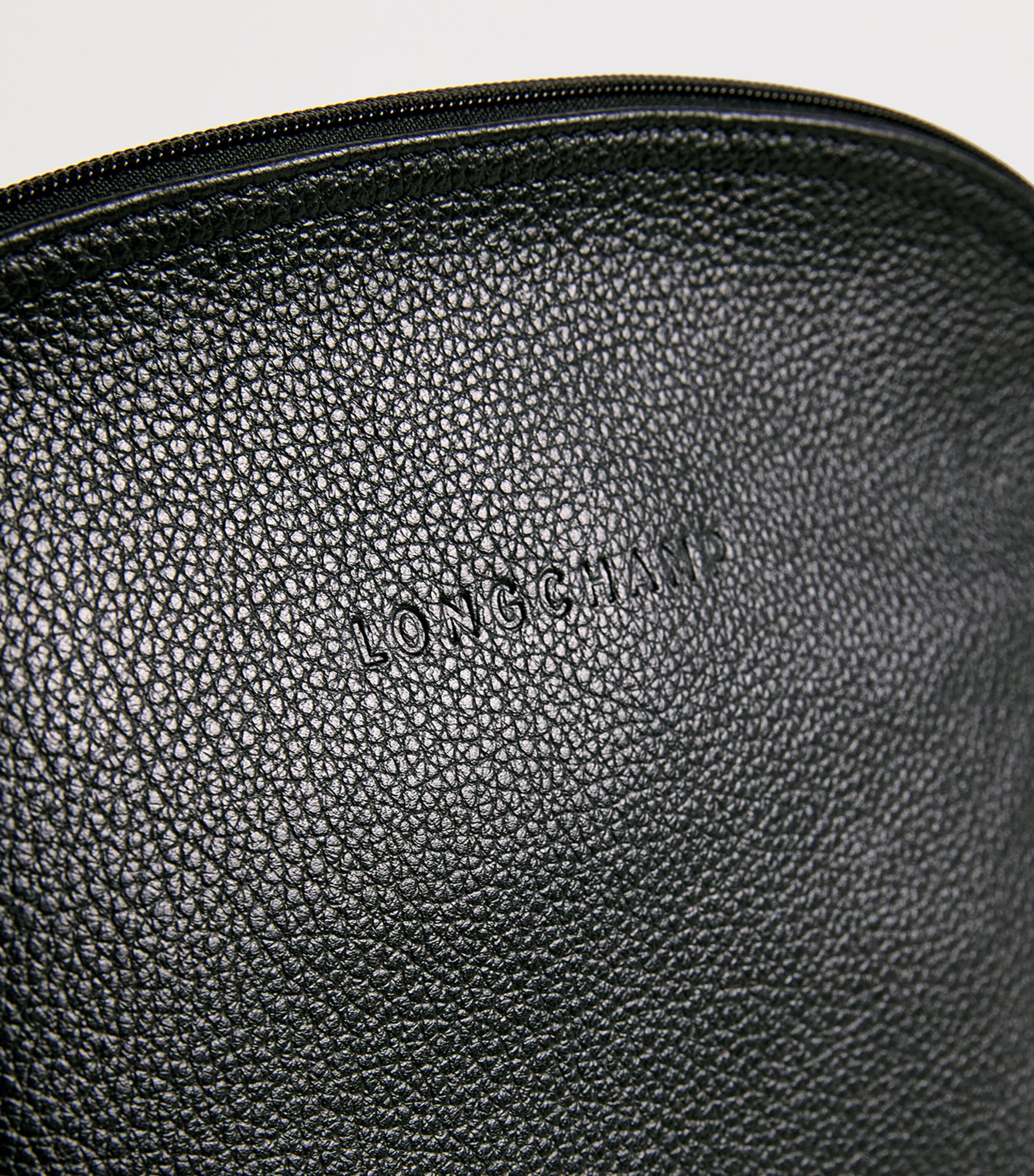 Leather Le Foulonné Wash Bag 047 BLACK Image 3
