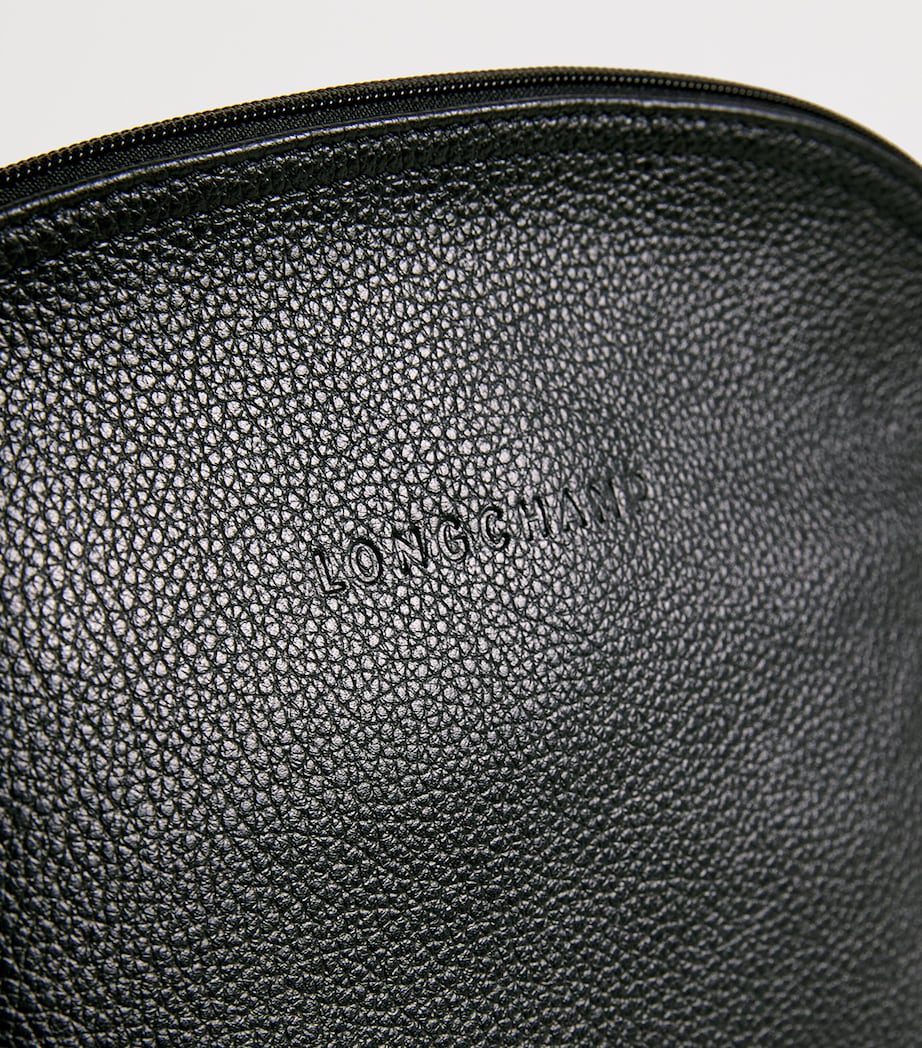 Leather Le Foulonné Wash Bag 047 BLACK Image 3