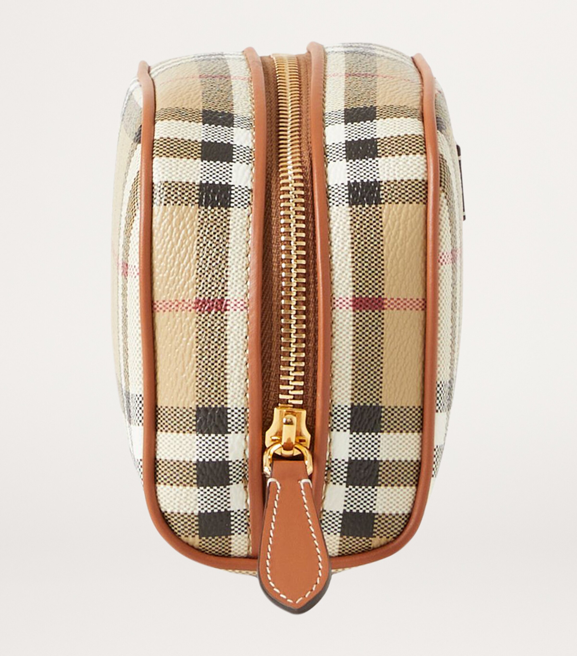 Burberry Small Check Wash Bag Archive Beige Image 2