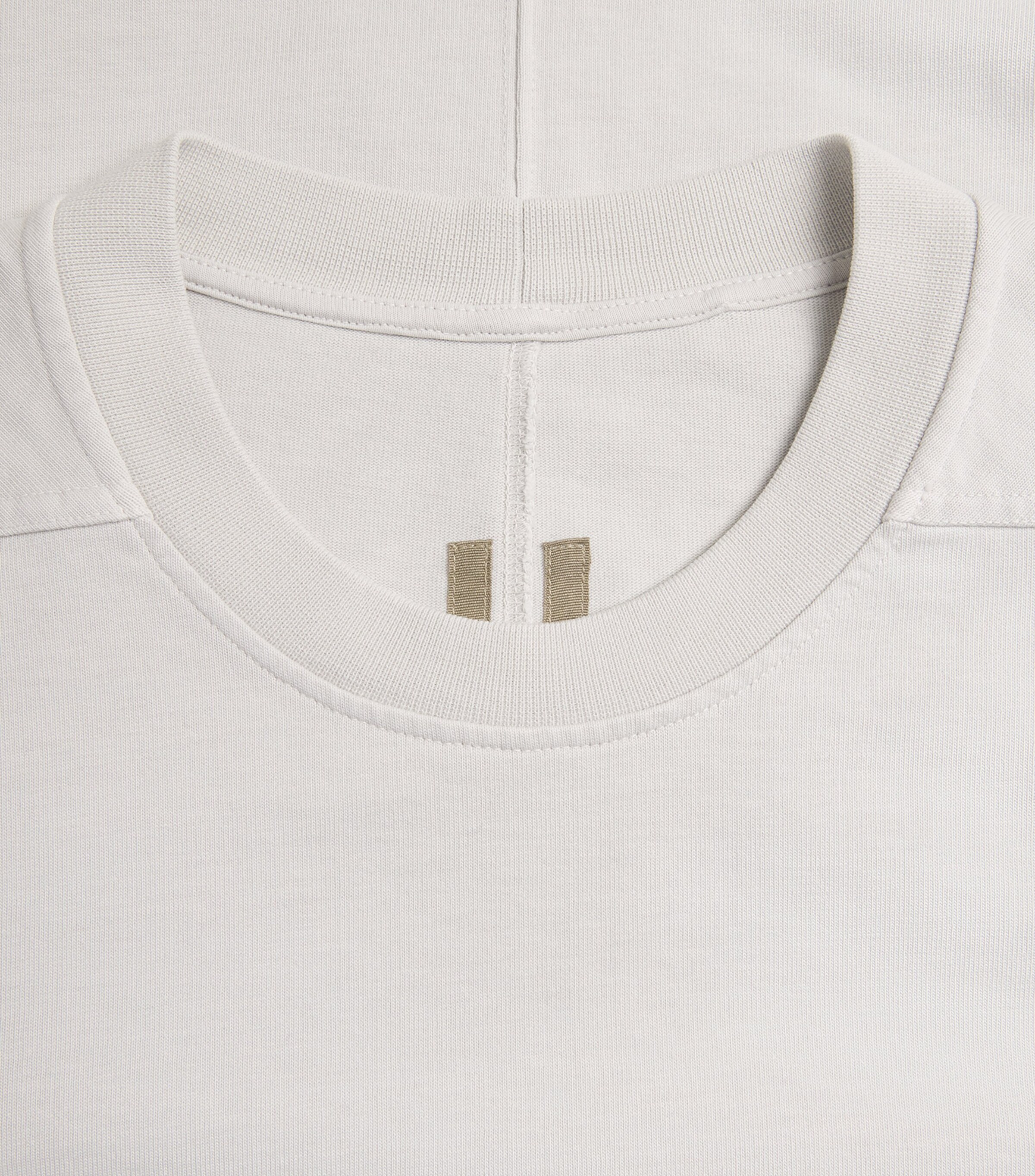 Rick Owens Mens Organic Cotton Crew-Neck Sweatshirt Milk Wash Image 6