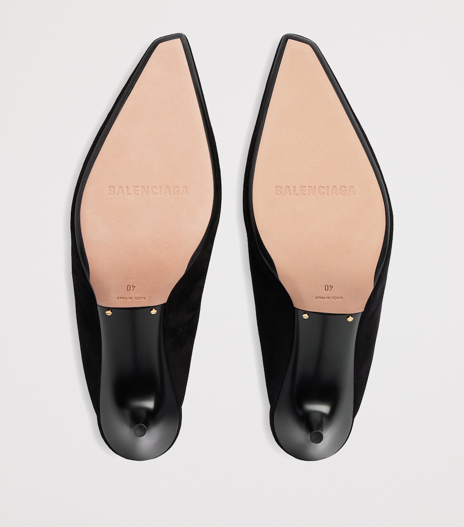 Balenciaga Suede Duchesse Mules 90 Image 7