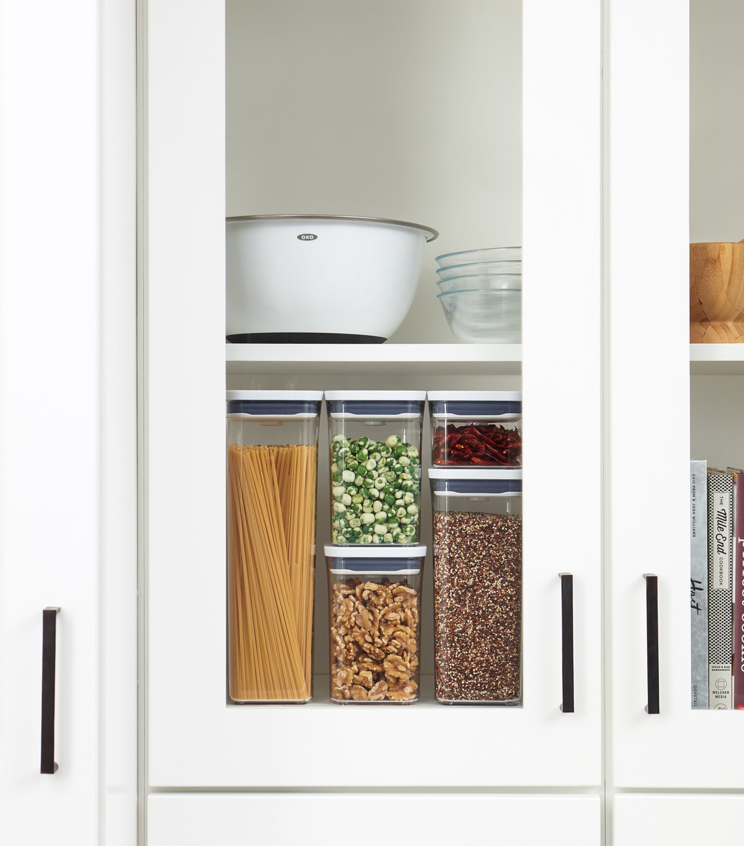 Set of 5 Good Grips POP Containers CLEAR/WHITE Image 5