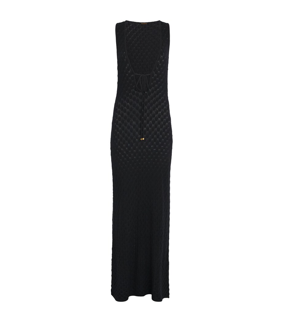 AWAY THAT DAY Black Crochet Reversible Seychelles Maxi Dress | Harrods US AWAY THAT DAY Black Crochet Reversible Seychelles Maxi Dress | Harrods US