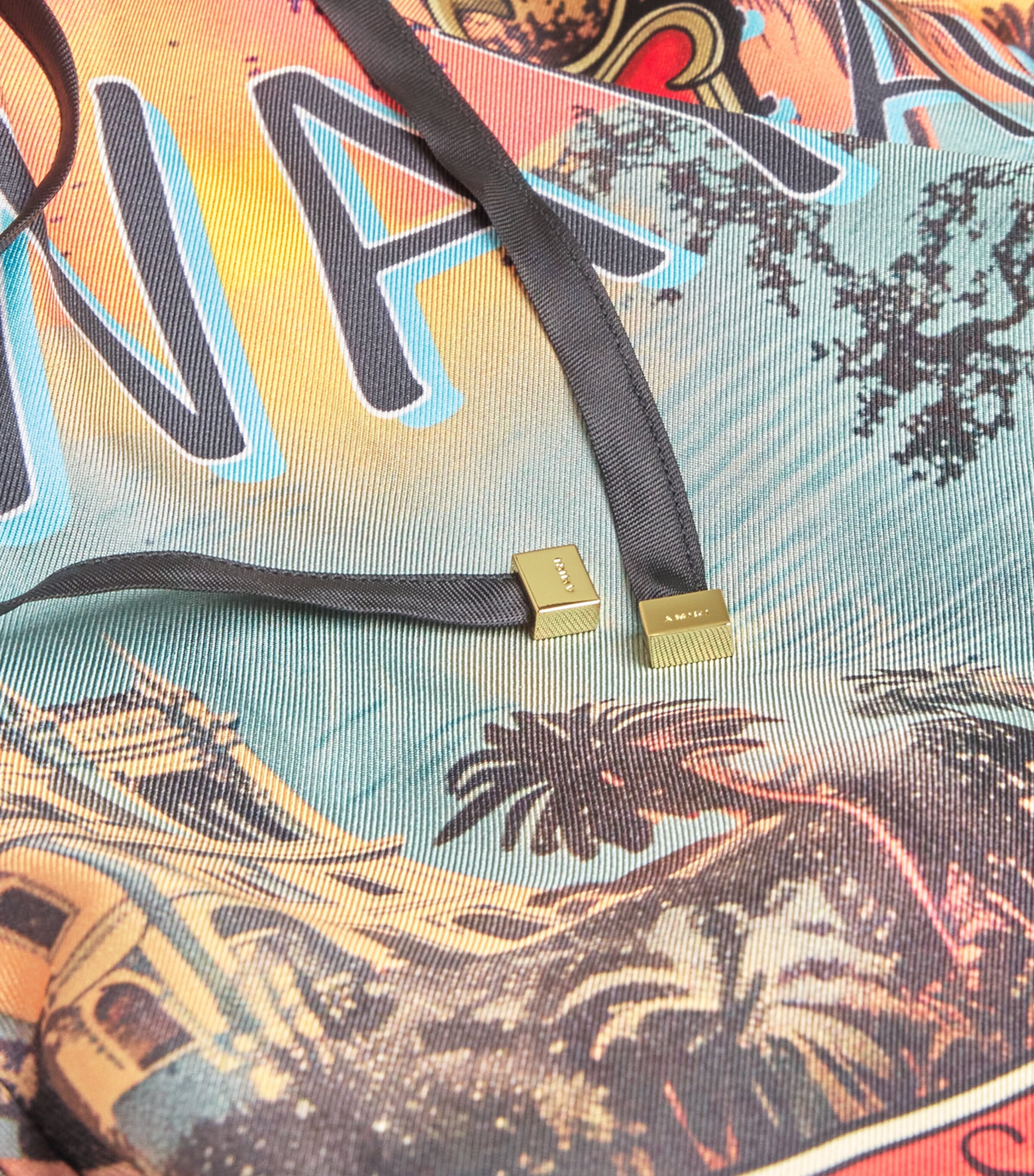 Silk Jazz Hideaway Print Shorts MULTI Image 4