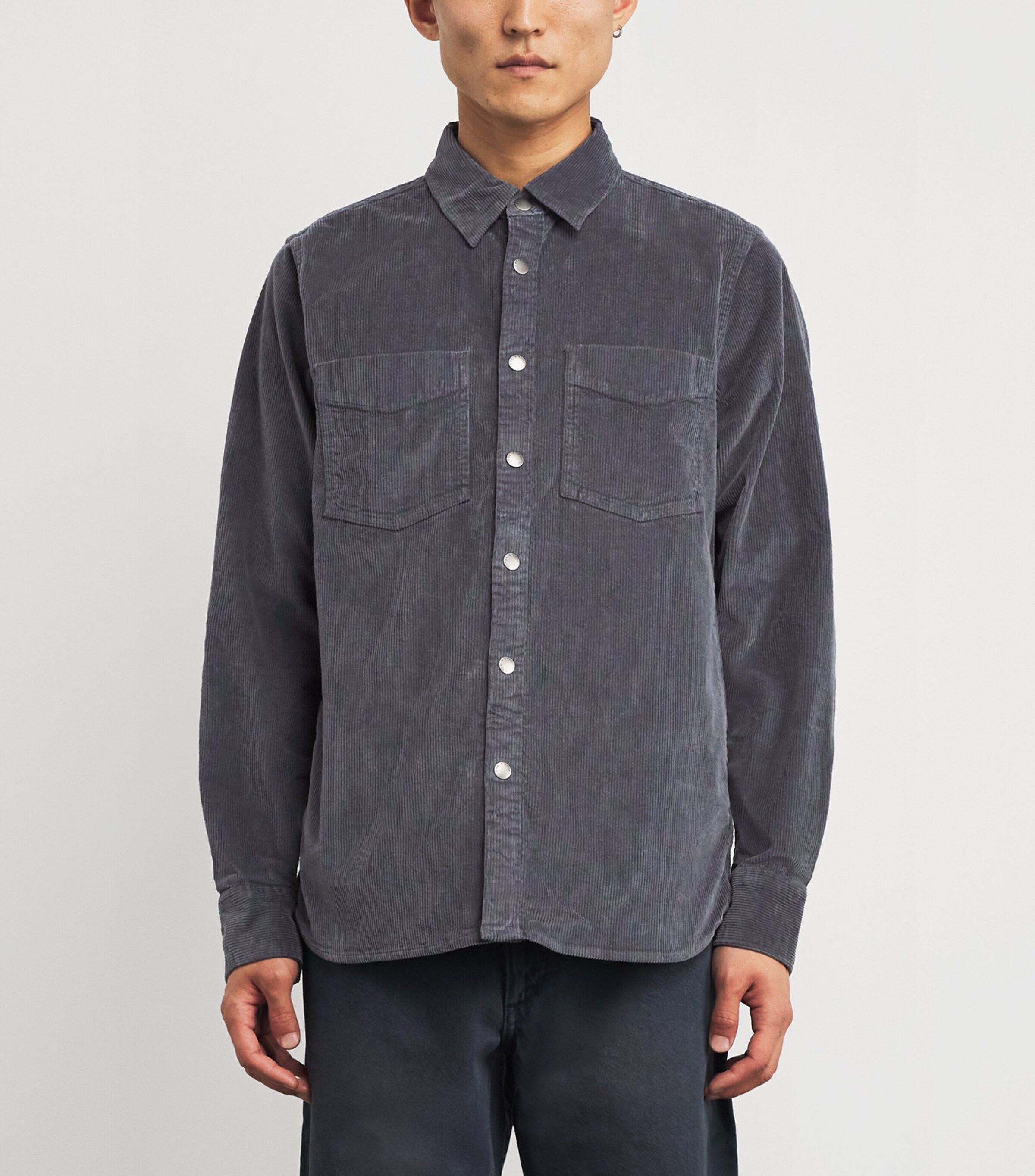 Cotton Corduroy Shirt SLATE Image 3