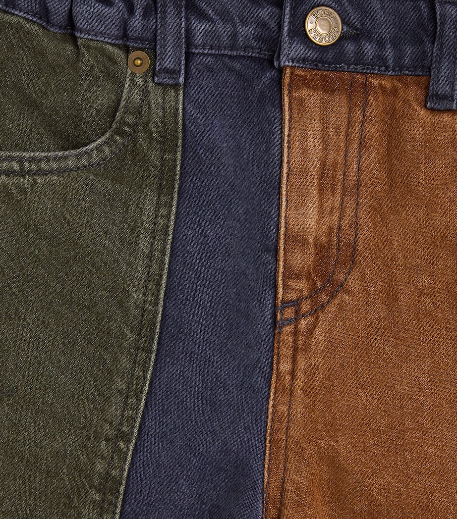 Organic Cotton Patchwork Jeans (2-13 Years) 991MULTICOLOR Image 3