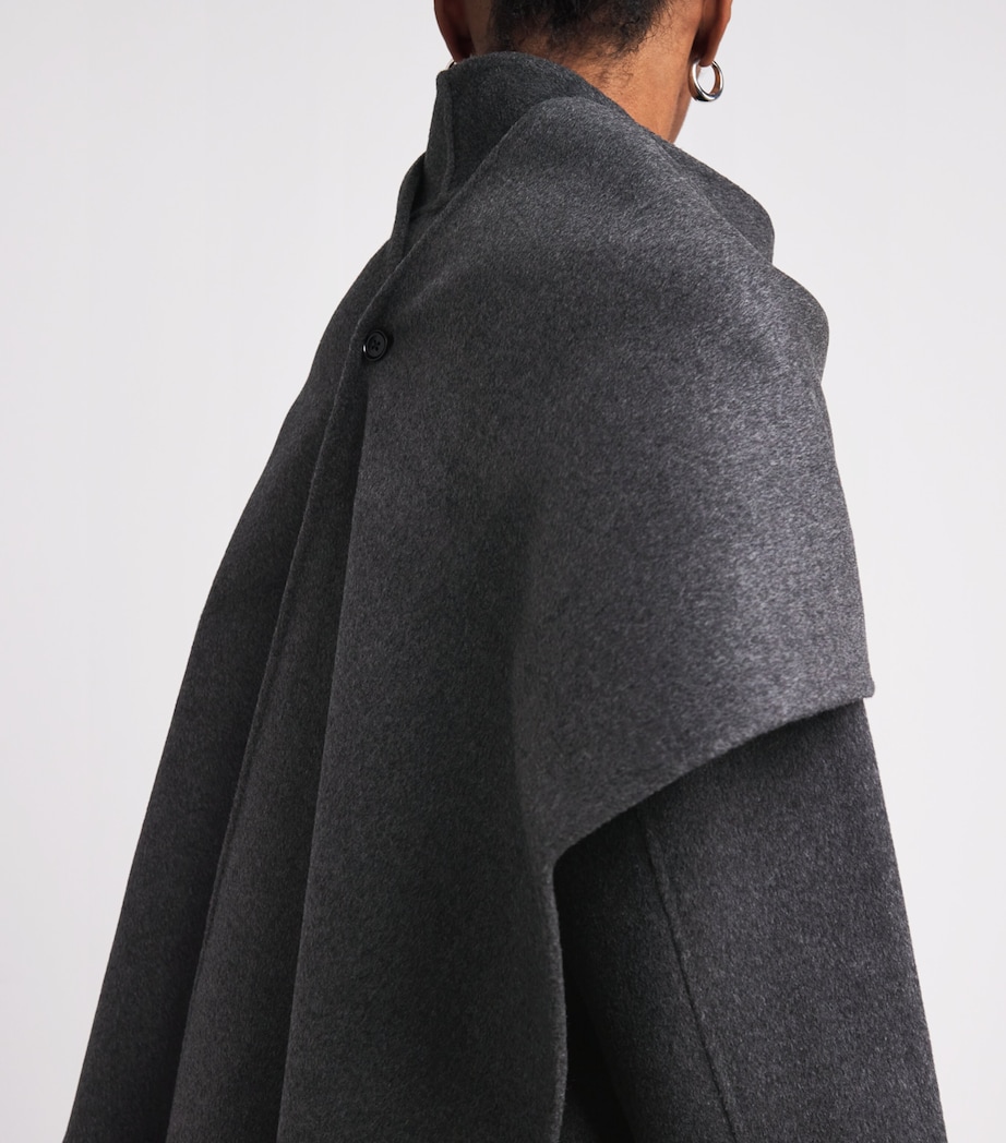 Wool-Cashmere Micha Scarf DARK GREY Image 2