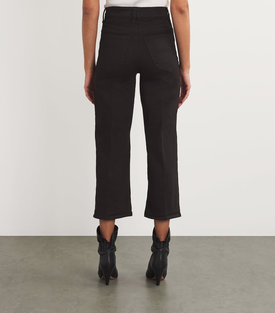 Good Waist Cropped Palazzo Jeans BLACK001 Image 4