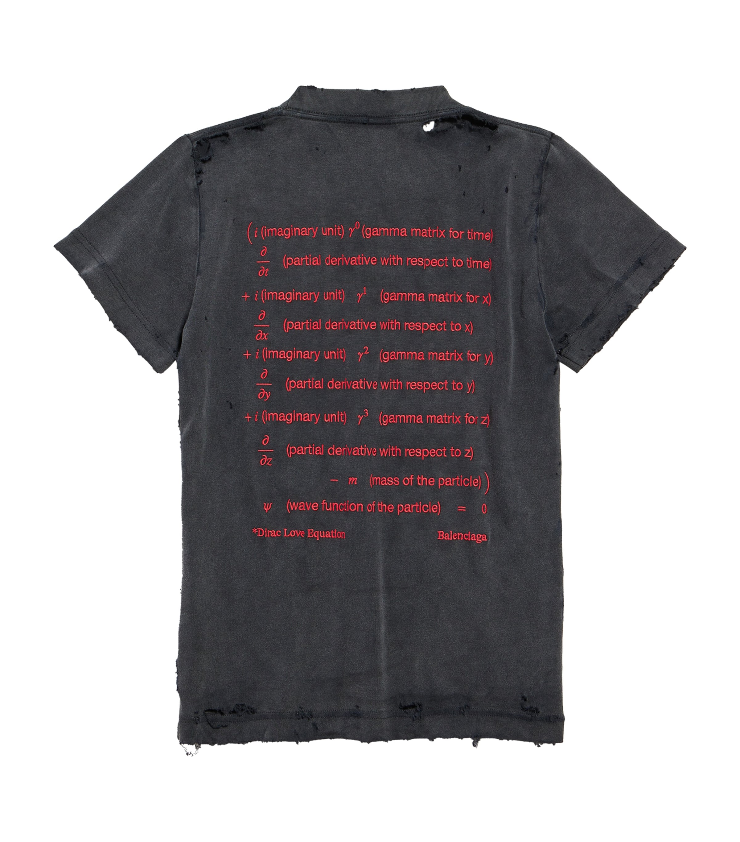 Balenciaga Womens Cotton Dirac Formula T-Shirt Image 6