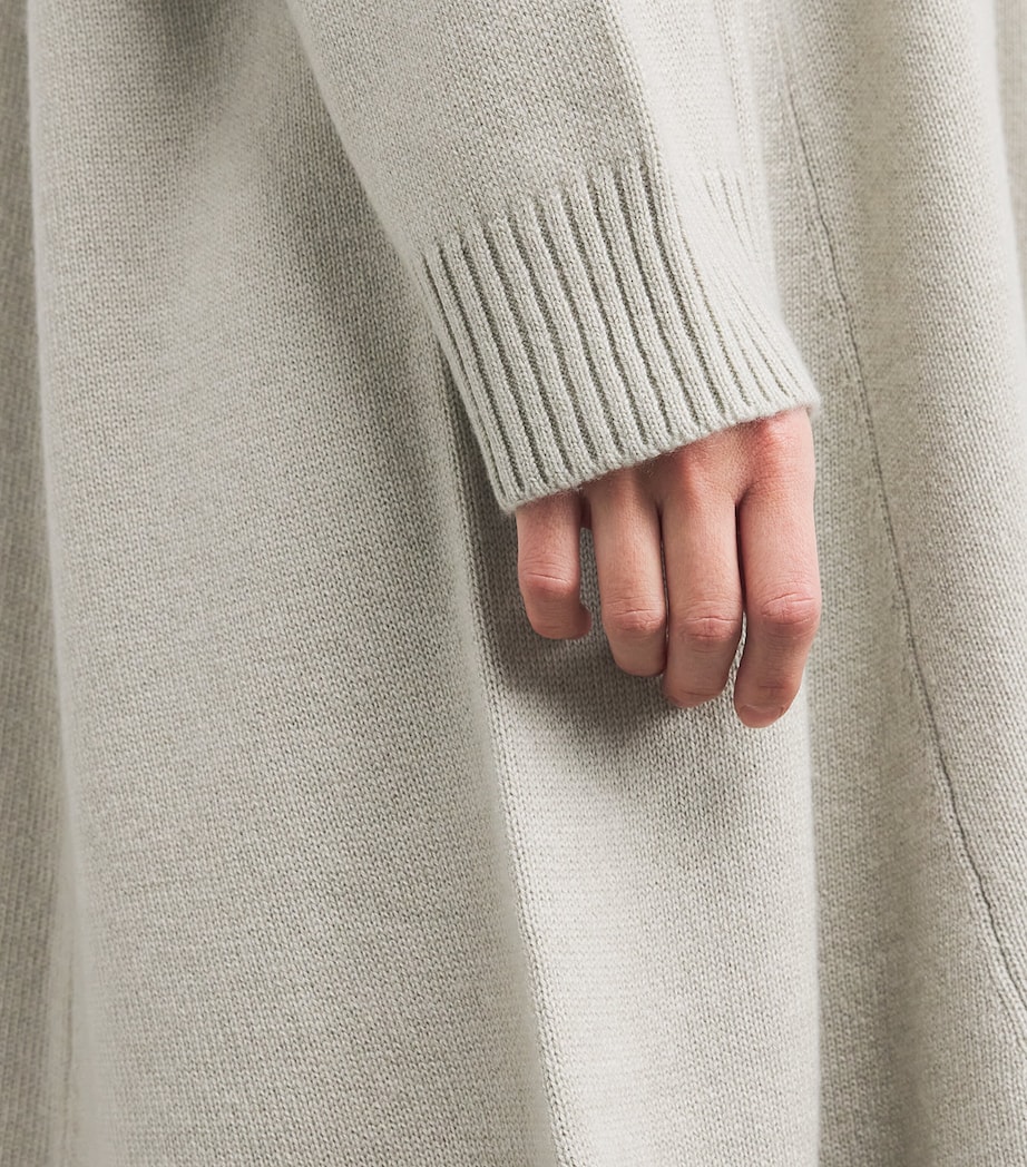 Cashmere A-Line Sweater Dress MASTIC Image 6