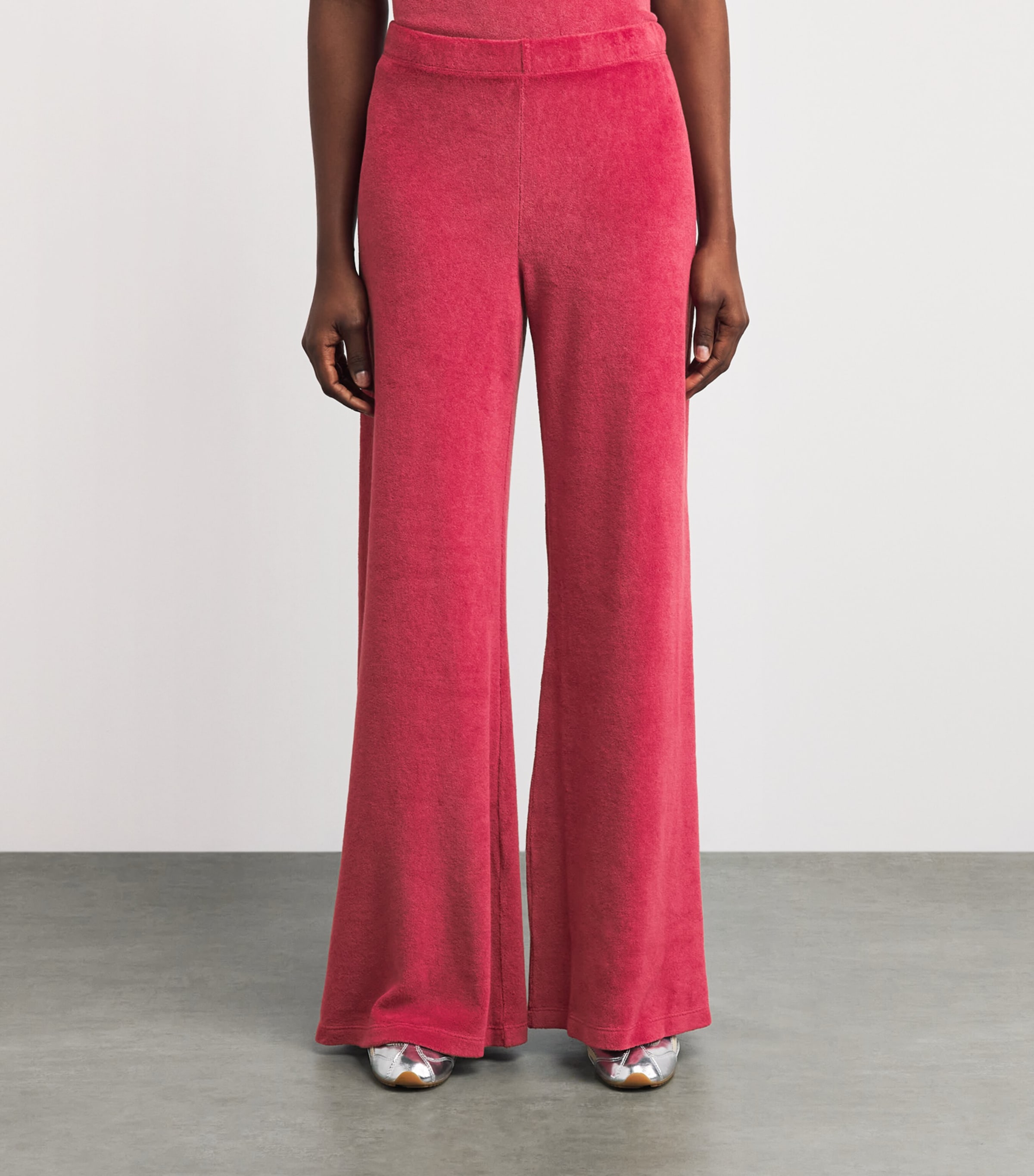 Suzie Kondi Womens Cotton-Blend Zephyra Sweatpants Framboise Image 4