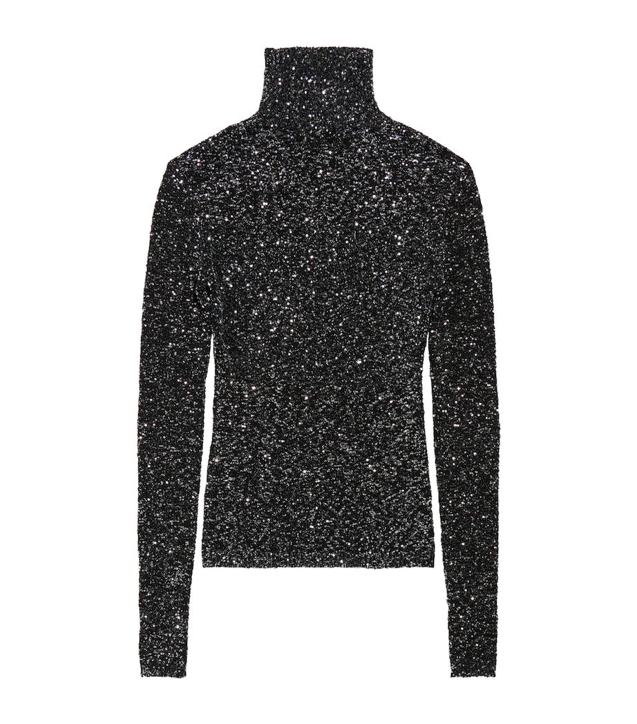Sequin Rollneck Top 1073 Image 2