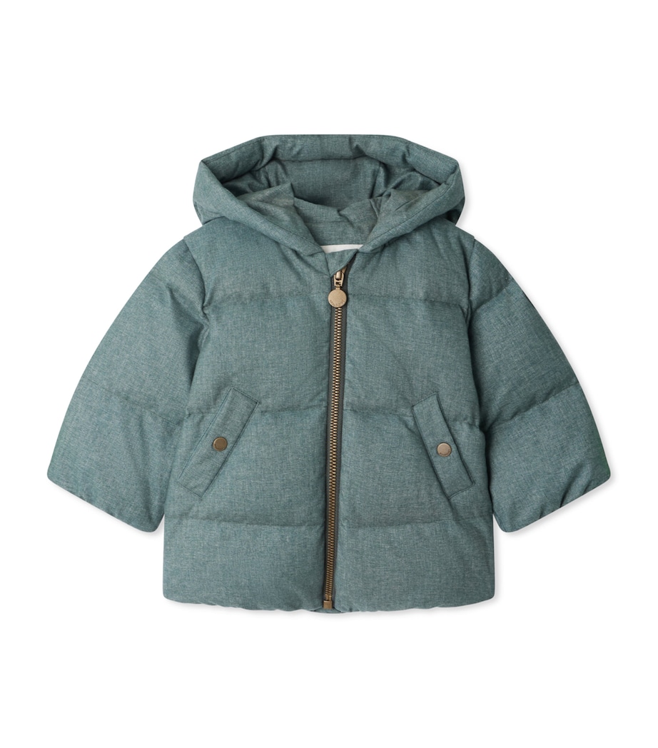 Down Winter Jacket (12-18 Months) VERT DE GRIS Image 1
