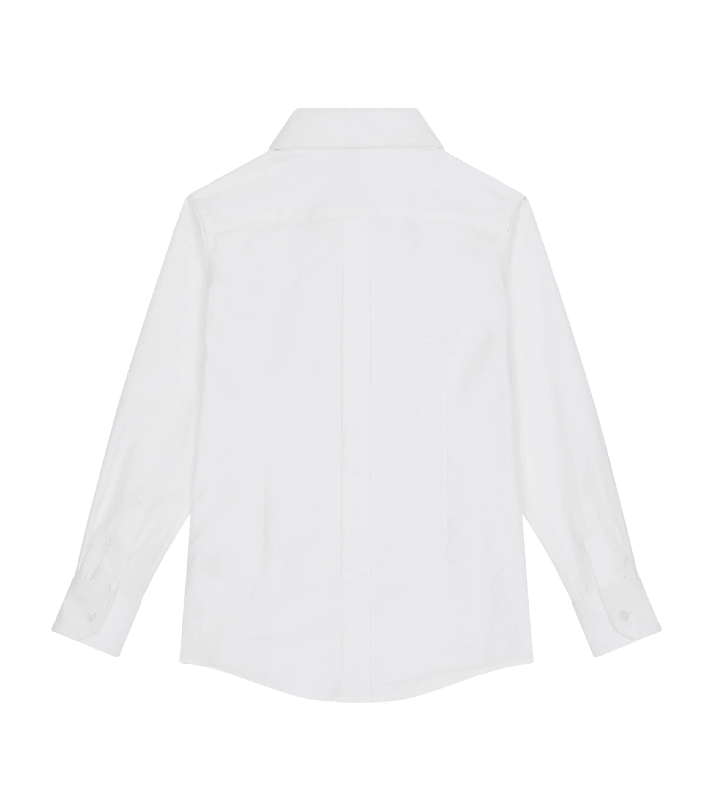 Cotton Button-Up Shirt (2-6 Years) W0800-OPTICAL WHITE Image 2