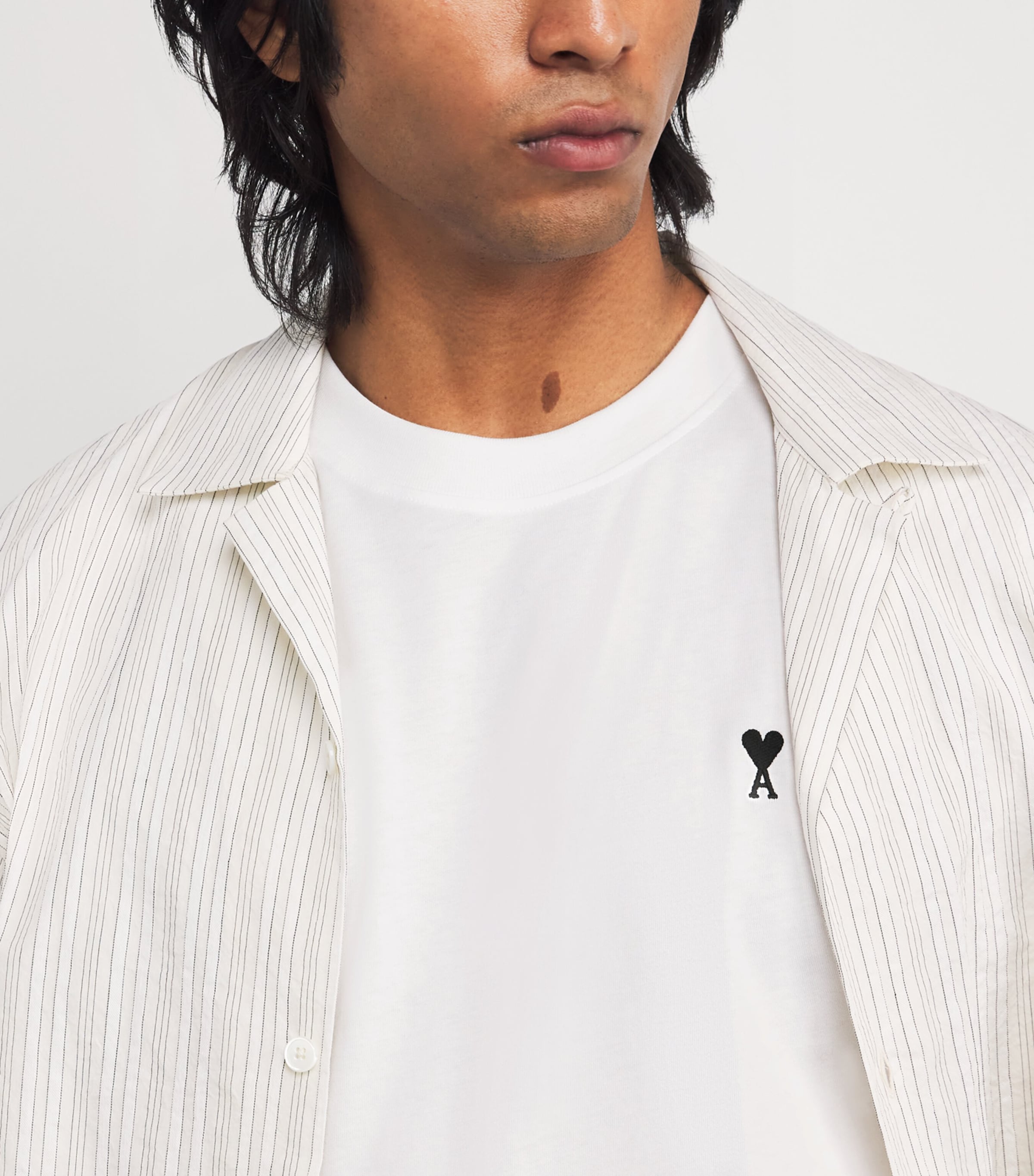 Cotton Embroidered Ami De Coeur T-Shirt 100 - BLANC Image 6