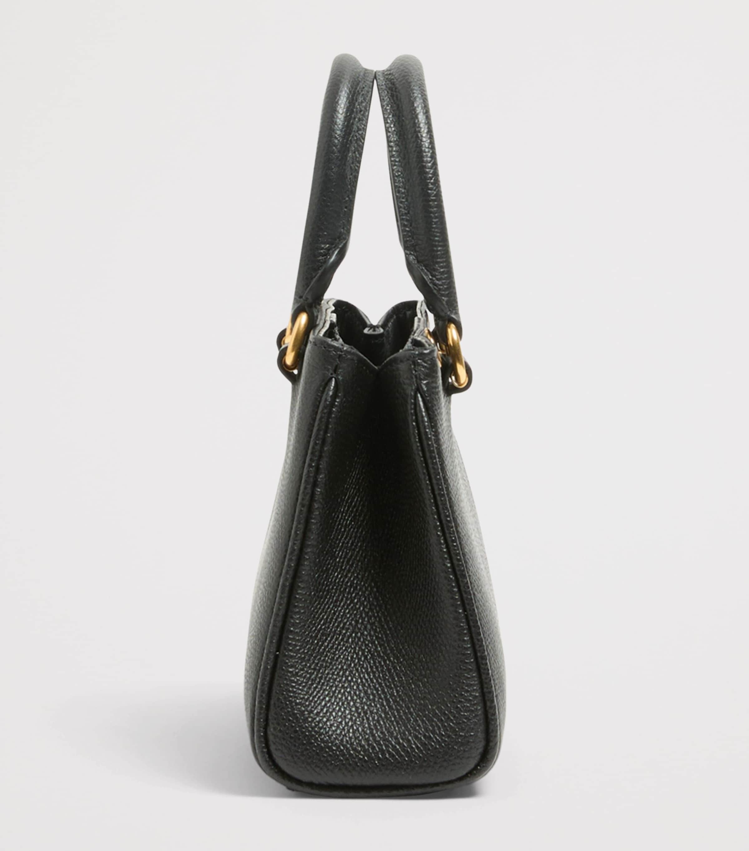 Valentino Garavani Mini Leather VLogo Signature Top-Handle Bag Image 3