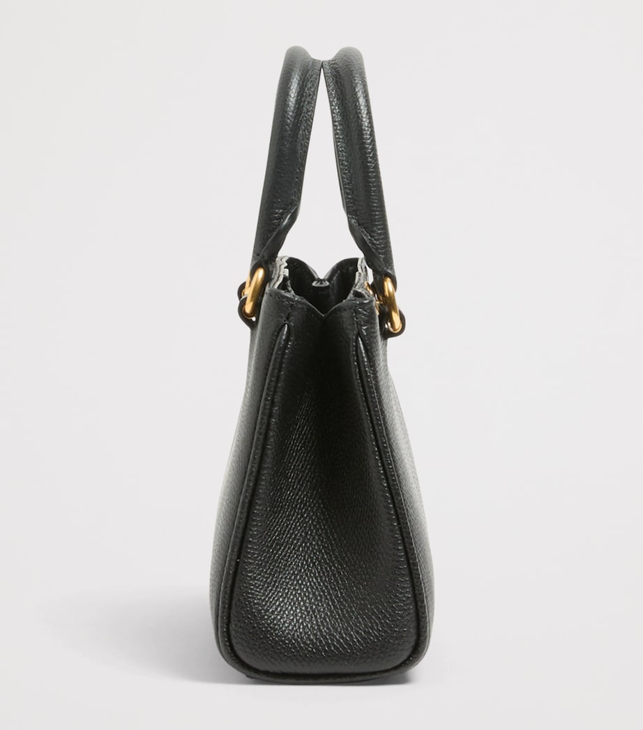 Valentino Garavani Mini Leather VLogo Signature Top-Handle Bag Image 3