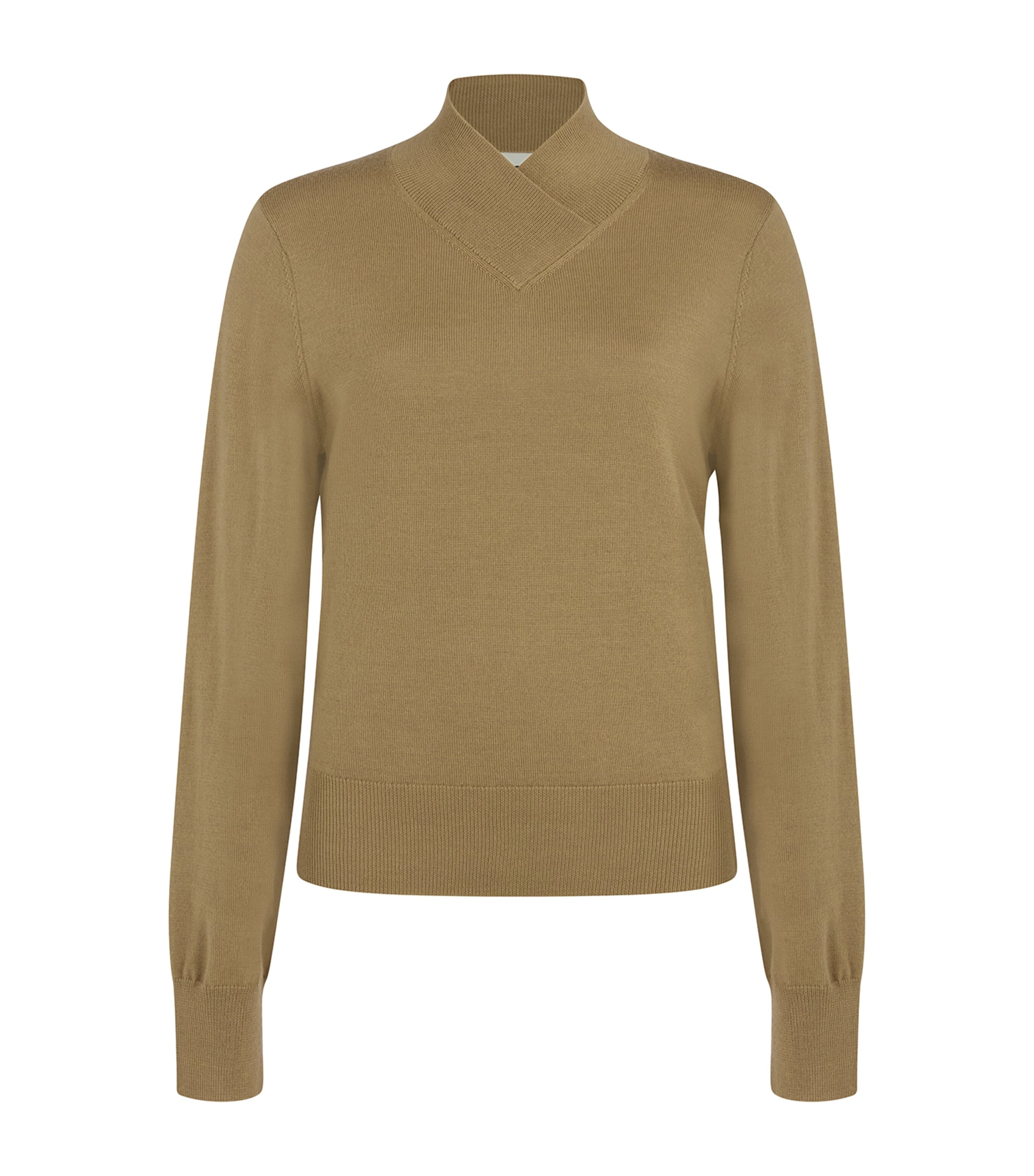 Tove Merino Wool-silk Detta Sweater In Green