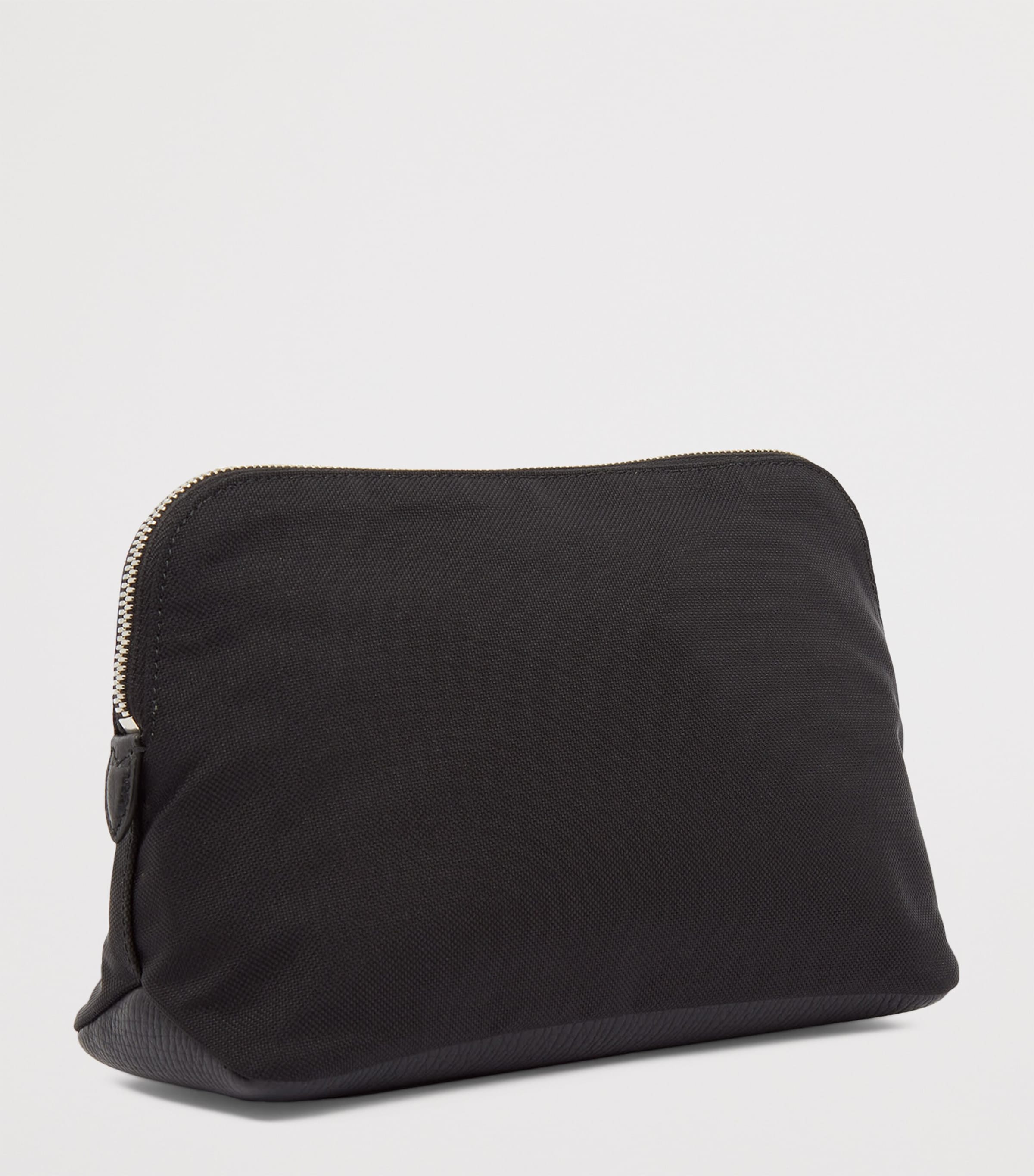 Smythson Canvas Wash Bag Black Image 2