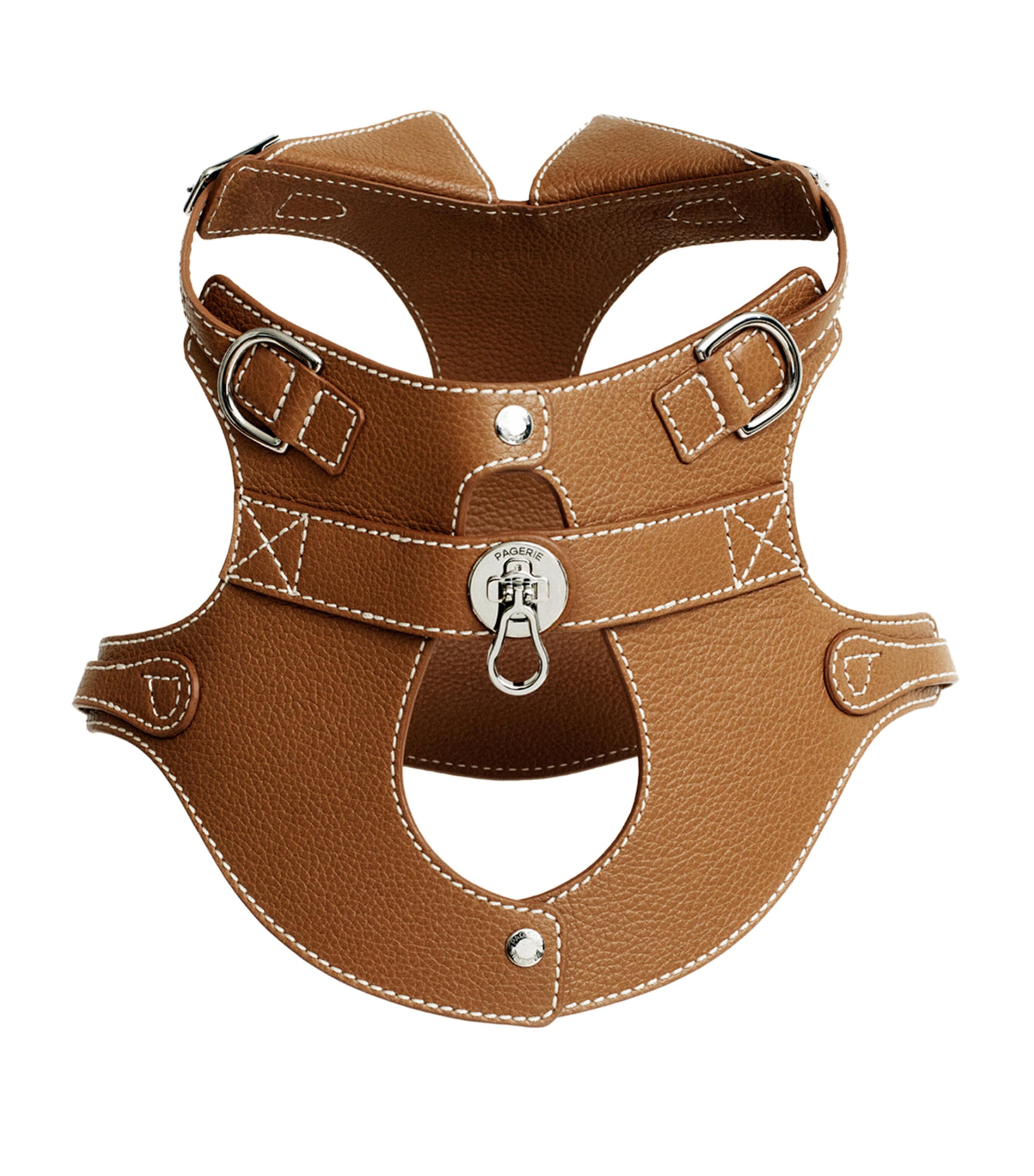 Pagerie Colombo Dog Harness In Brown