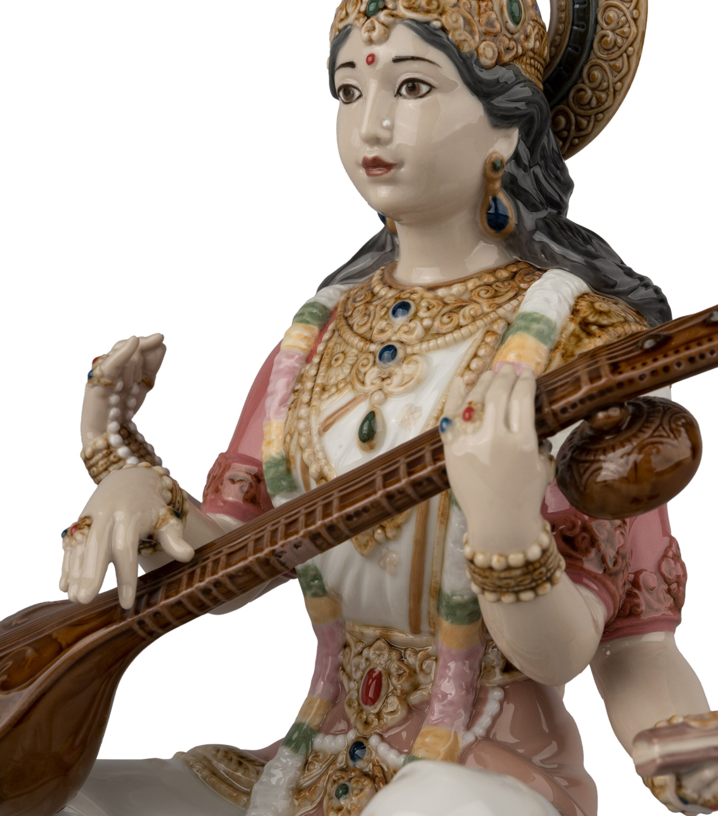 Lladró Goddess Saraswati Figurine Image 5
