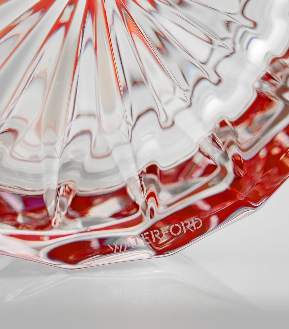 Crystal Lismore Biscuit Barrel RED Image 5