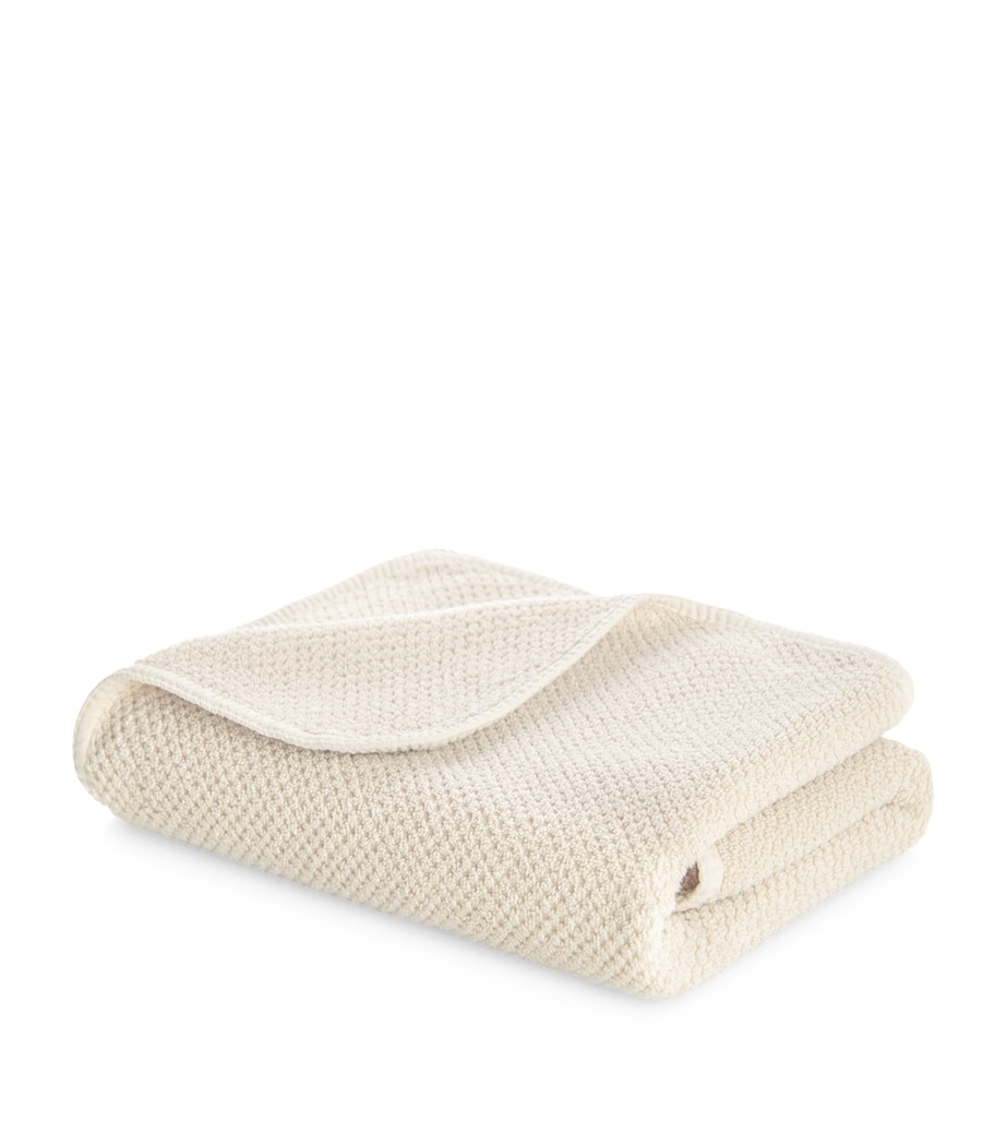 Bee Waffle Extra Large Hand Towel (50cm x 100cm) NATURAL Image 3