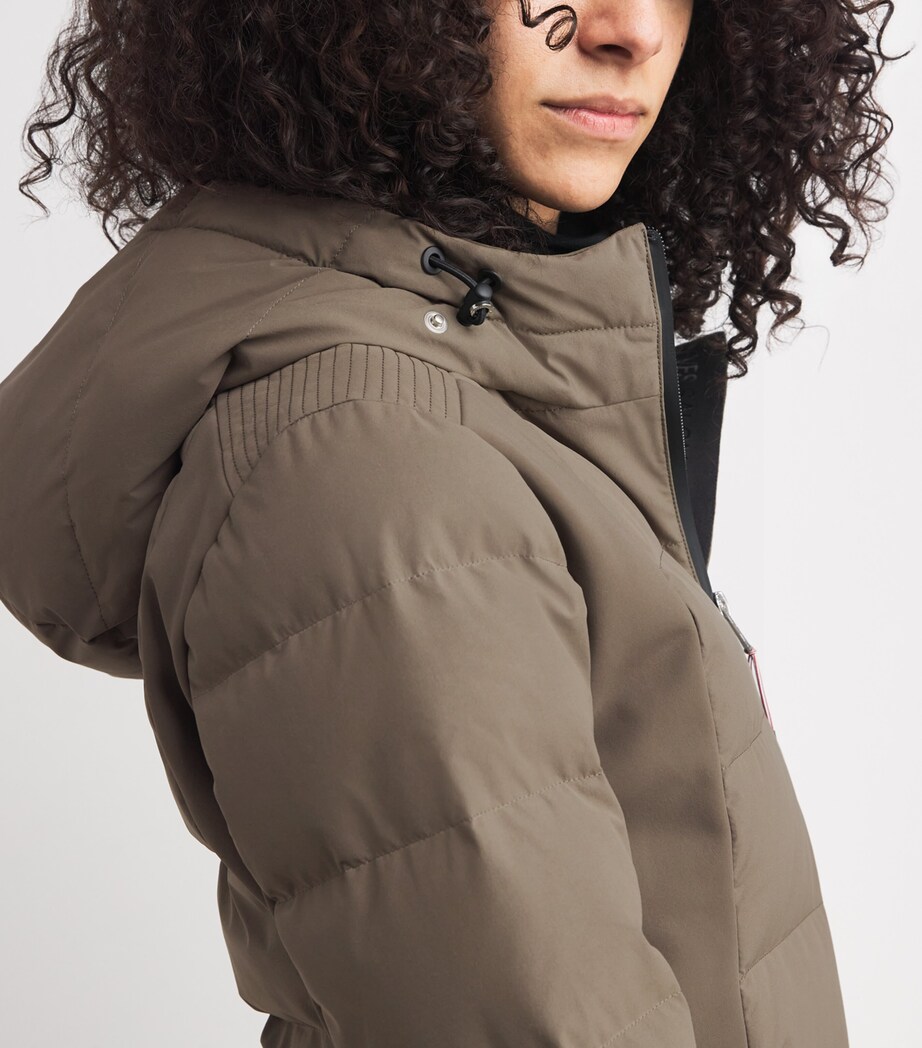 Down-Fox Fur Belted Ski Jacket A8207 Image 7