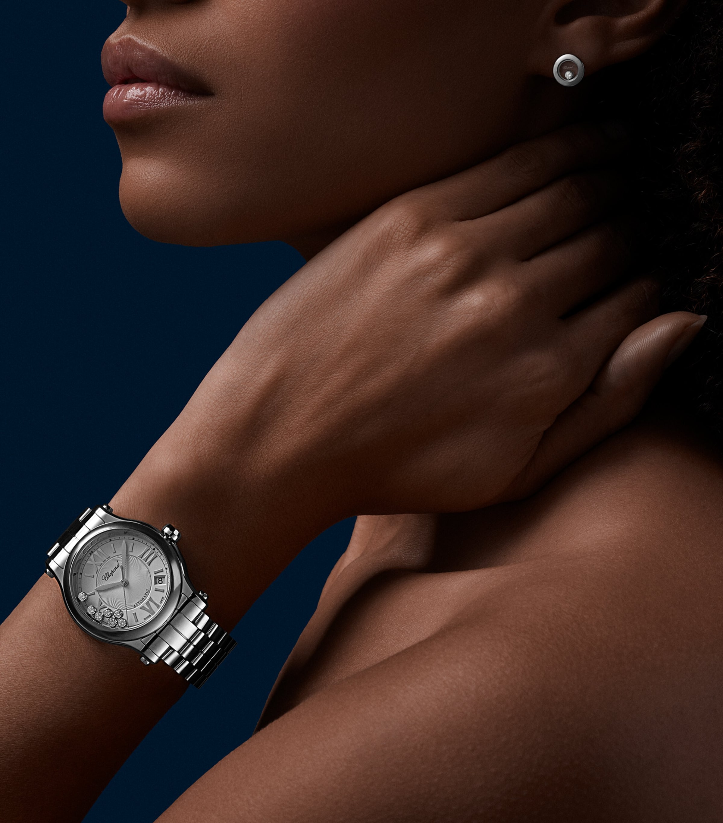 Stainless Steel Happy Sport Automatic Watch 36mm STAINLESS STEEL Image 6