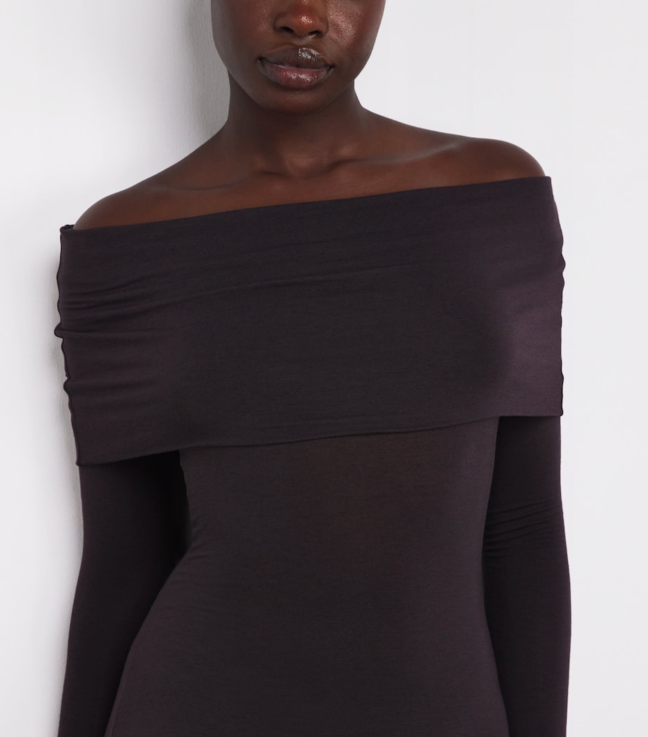 Sheer Modal Off-The-Shoulder Maxi Dress PHOENIX Image 4