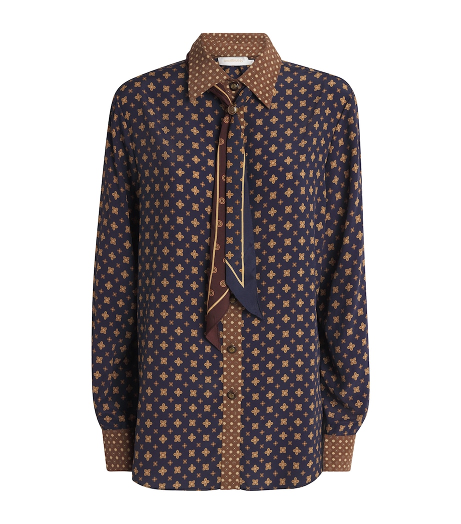 Zimmermann Womens Printed Shirt Multi Geo Print Image 1