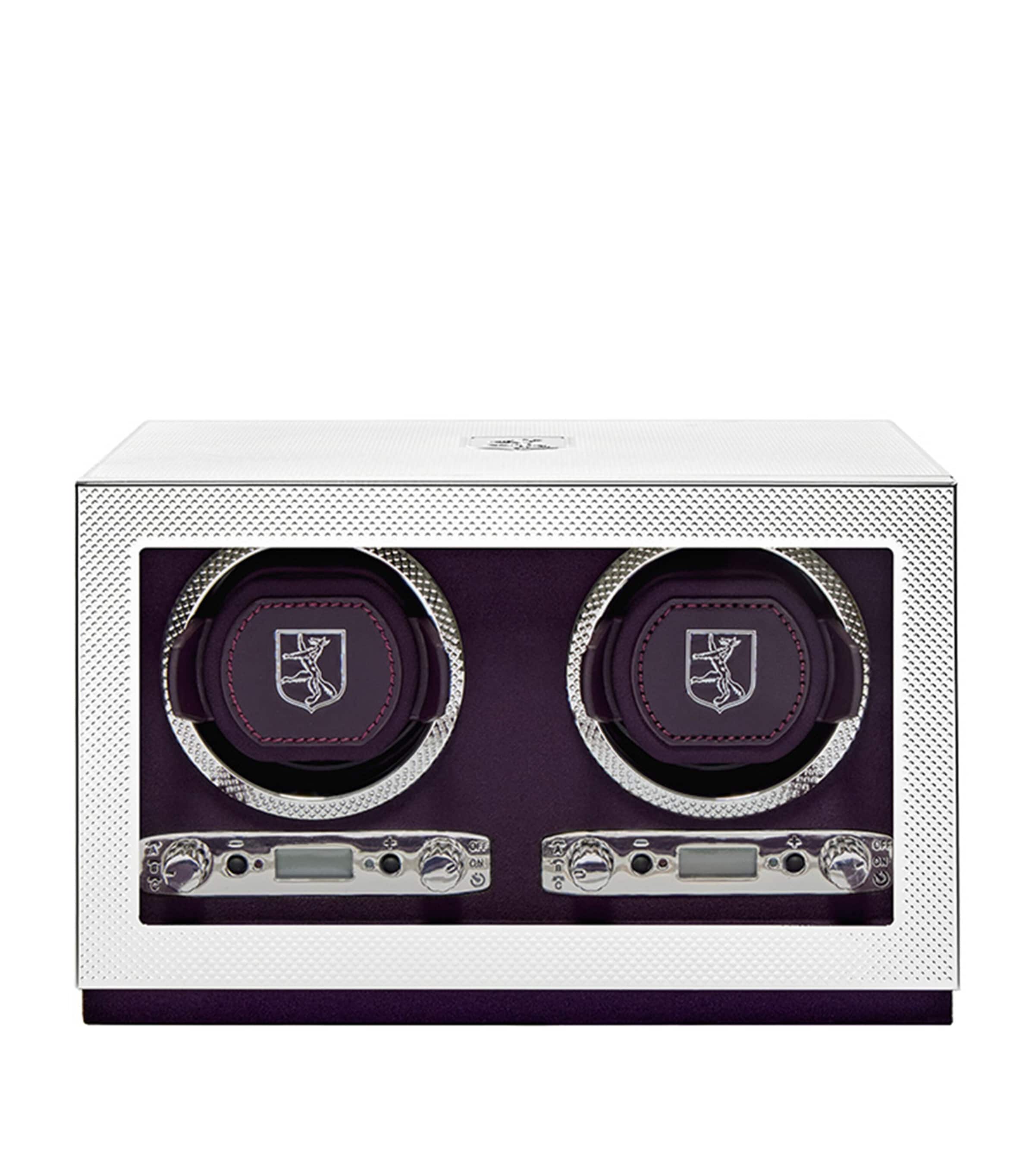 Silver Double Watch Winder SILVER Image 1