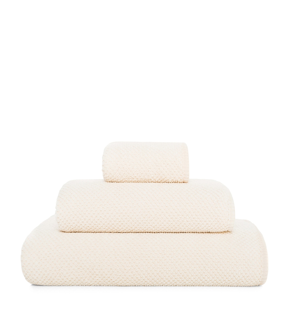Bee Waffle Extra Large Hand Towel (50cm x 100cm) NATURAL Image 1