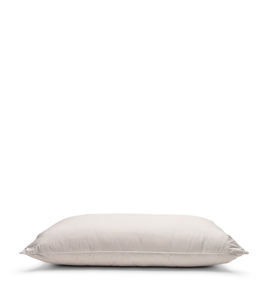 Cotton Down-Filled Pillow (90cm x 50cm) WHITE Image 5