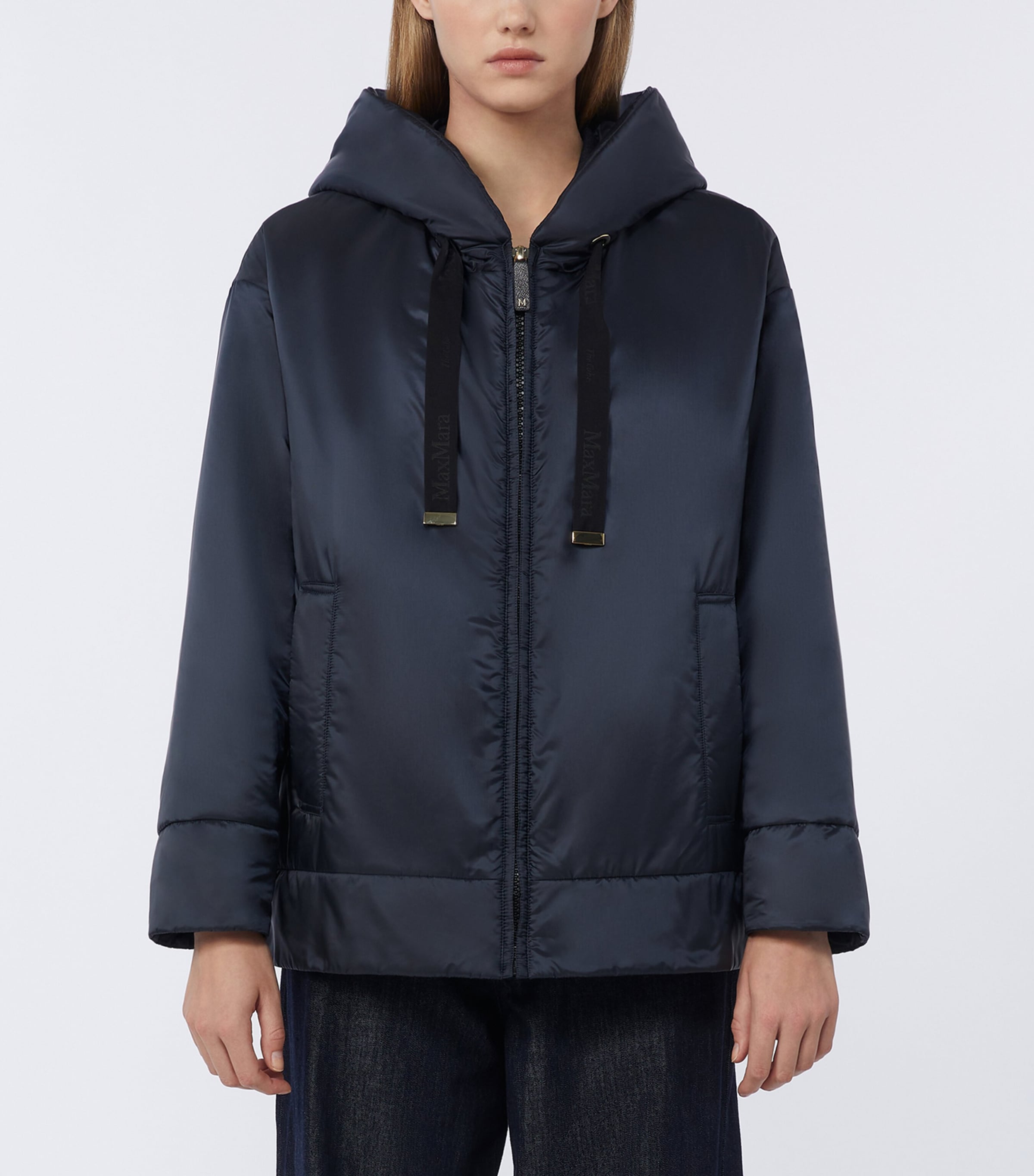 Water-Repellent Relaxed Padded Jacket MIDNIGHTBLUE Image 3