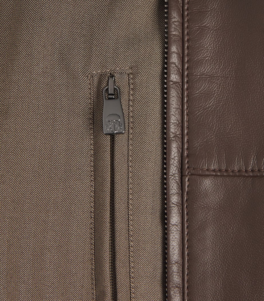 Lambskin Bomber Jacket 030 DARK BROWN Image 5