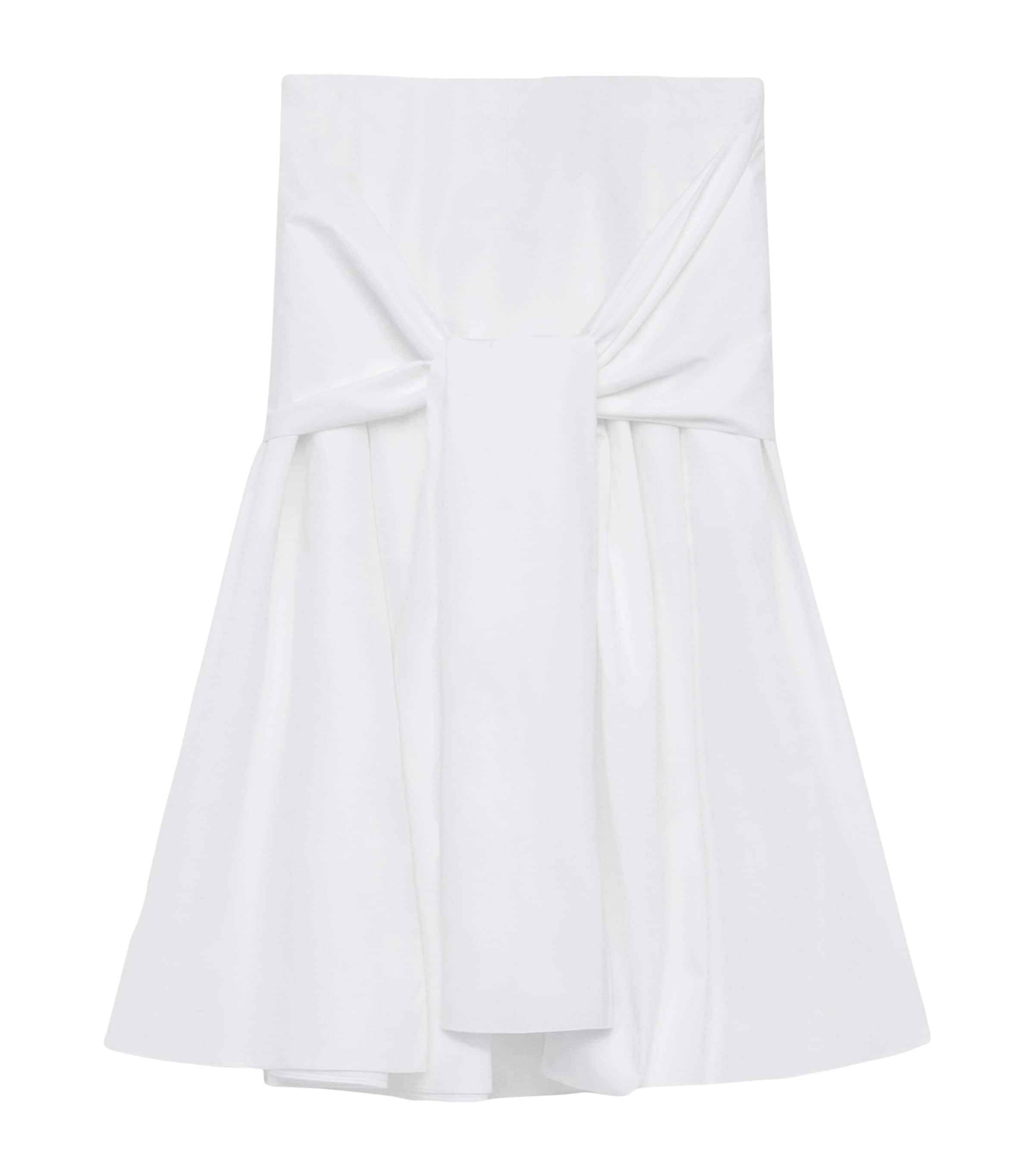 LOEWE Cotton Draped Midi Skirt | Harrods UK
