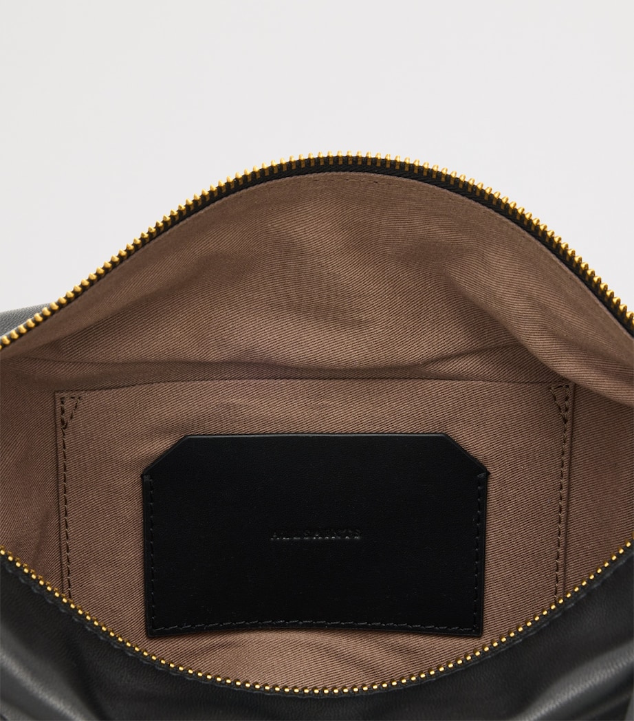 Leather Luna Cross-Body Bag BLACK Image 3