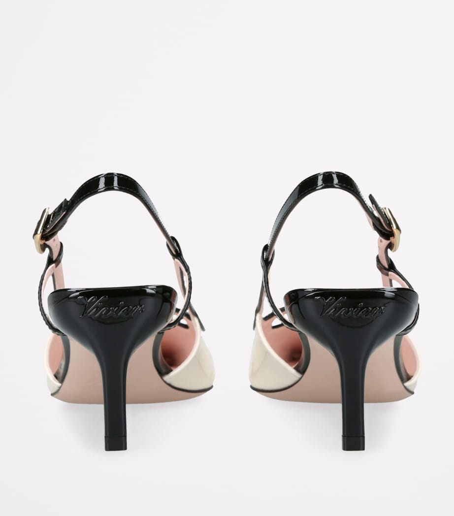 Mini Buckle Slingback Heels 55 BEIGE Image 2