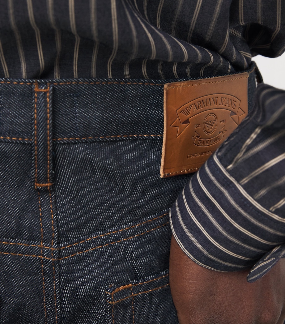 Emporio Armani Mens Straight-Leg Jeans Image 3