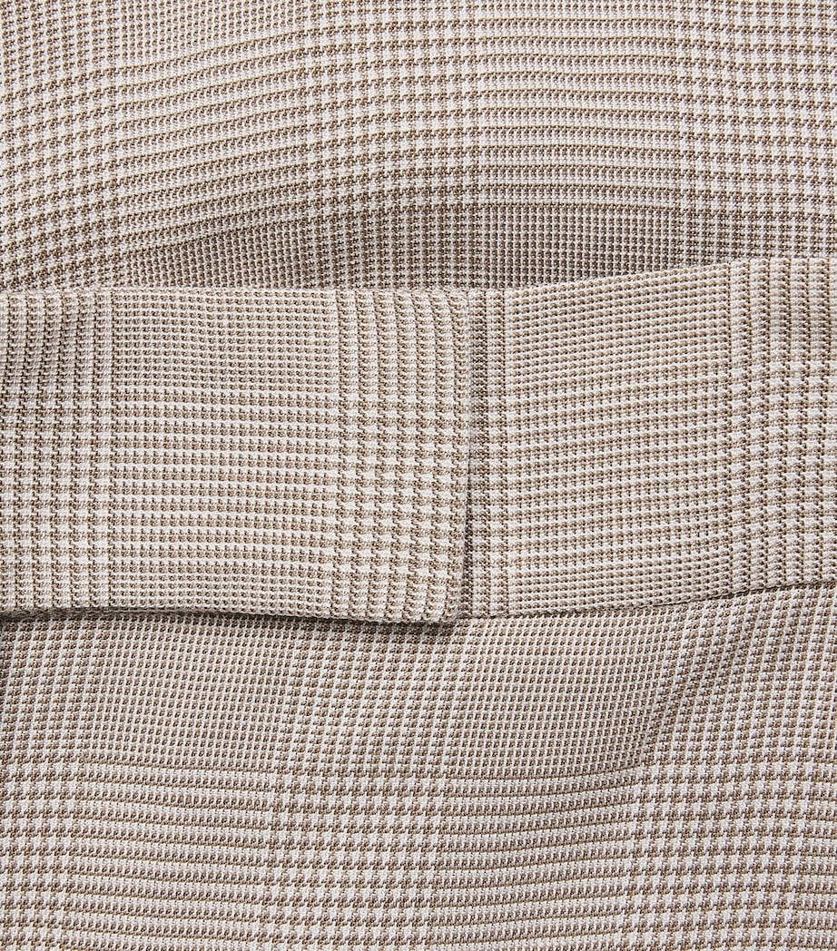 Veronica Beard Womens Plaid Broderick Trousers Acorn/dove Image 6