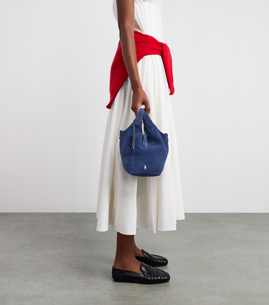 Small Suede Polo Play Cross-Body Bag DARK JEAN Image 2