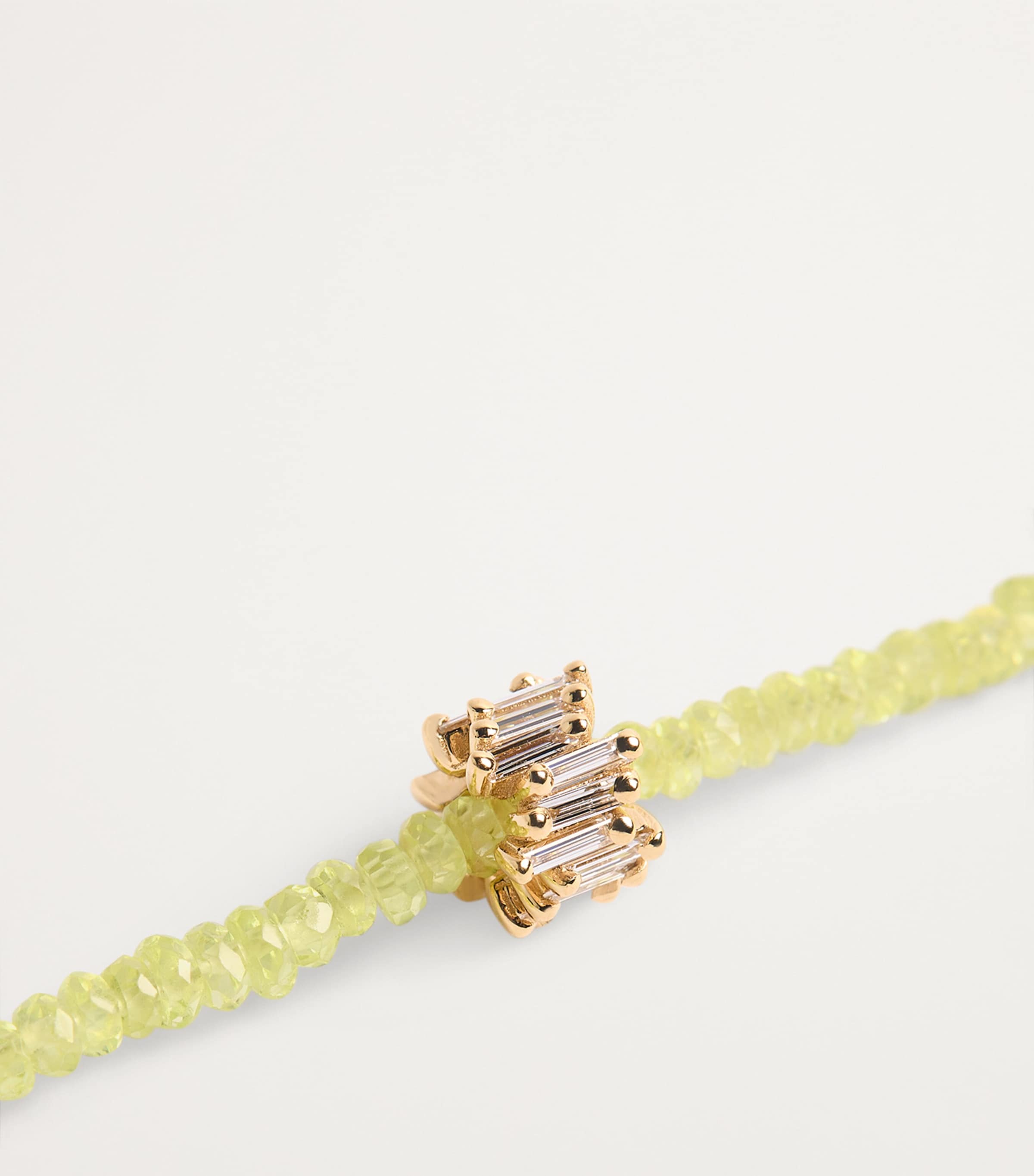 Suzanne Kalan Yellow Gold, Diamond and Chrysoberyl Infinite Beaded Necklace Yg/cr/wd Image 3