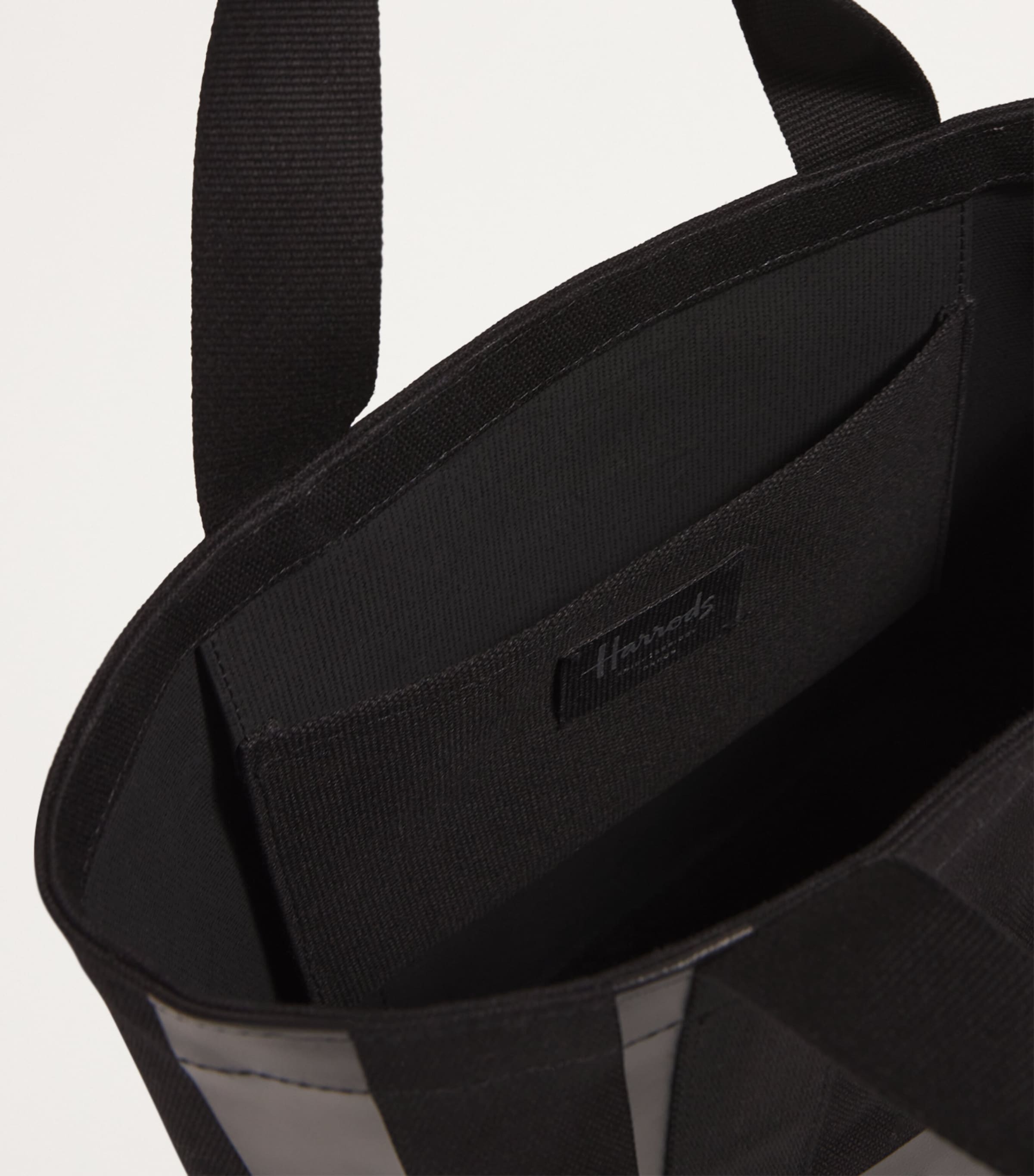 Mini Cotton Logo Tote Bag BLACK Image 4